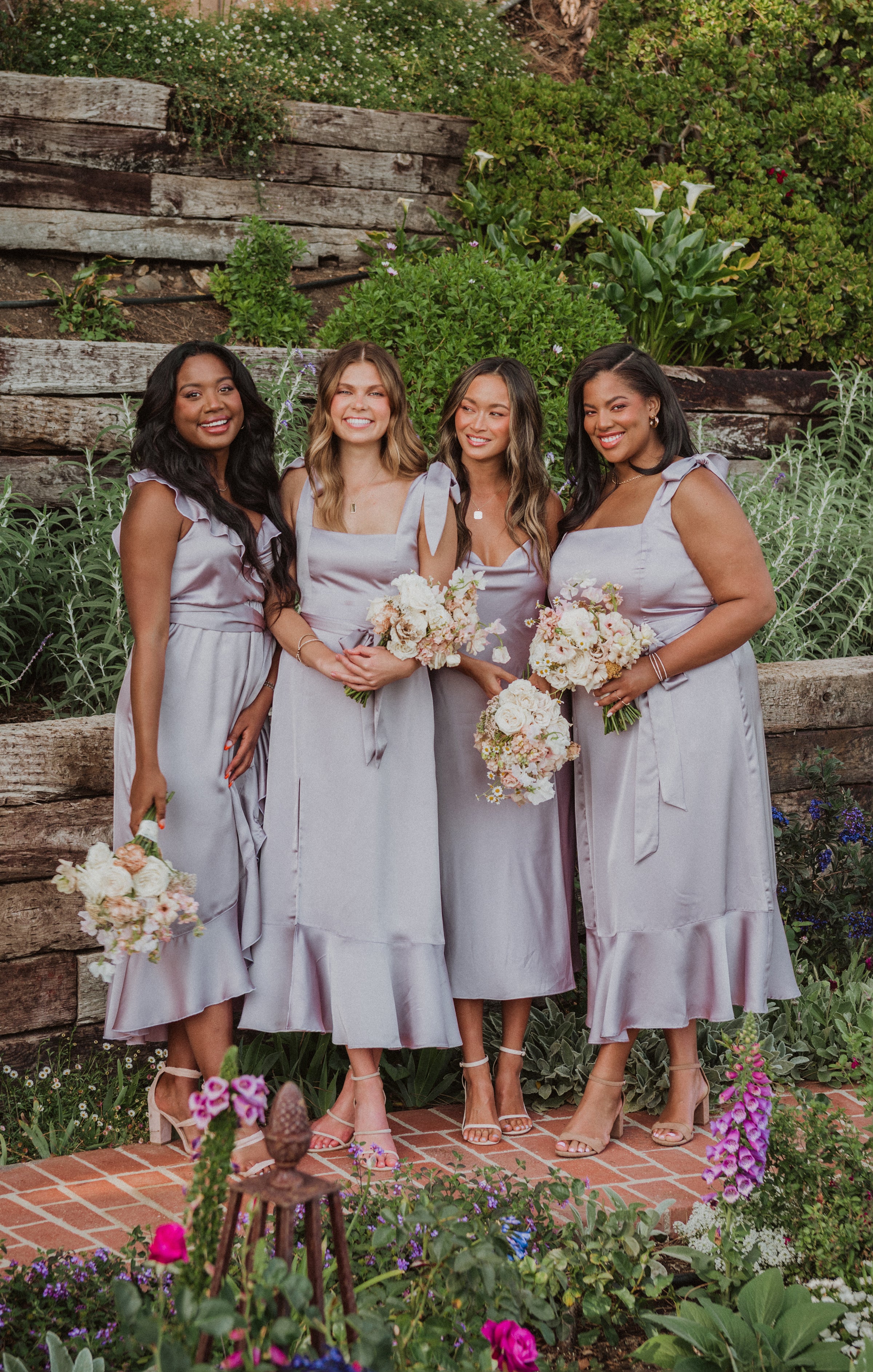 Square Neck Midi Dress with Smocked Back & Detachable Sash | Claire