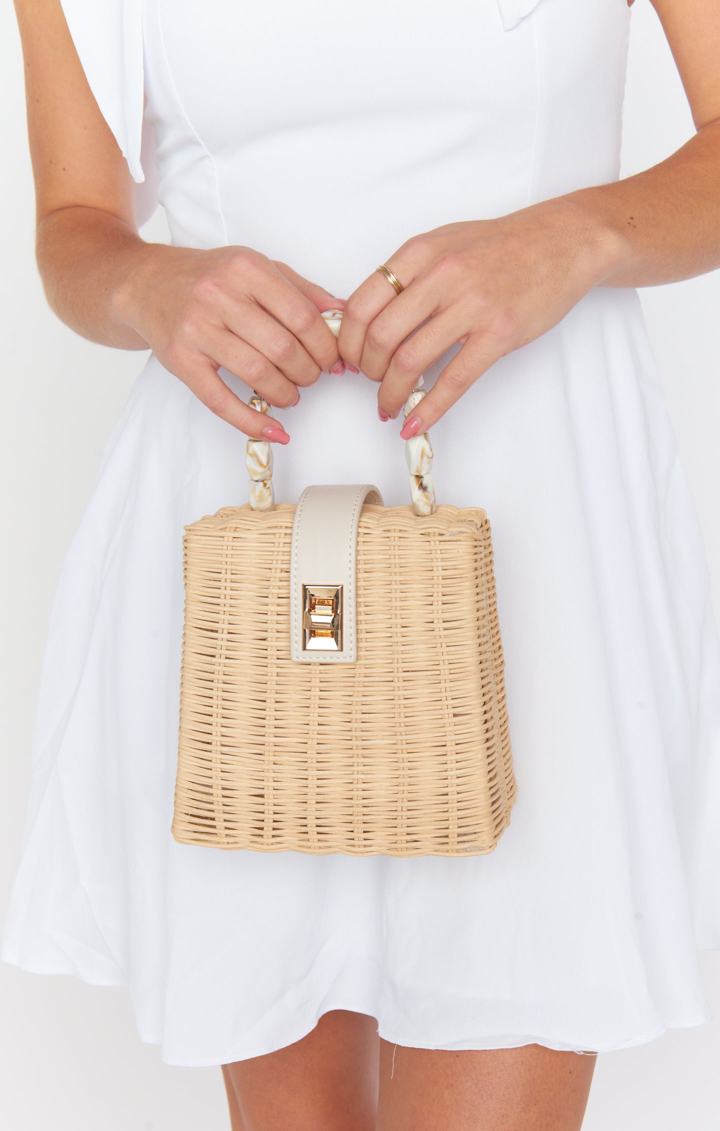 Natural Straw Bag for Beach & Brunch | Jordie
