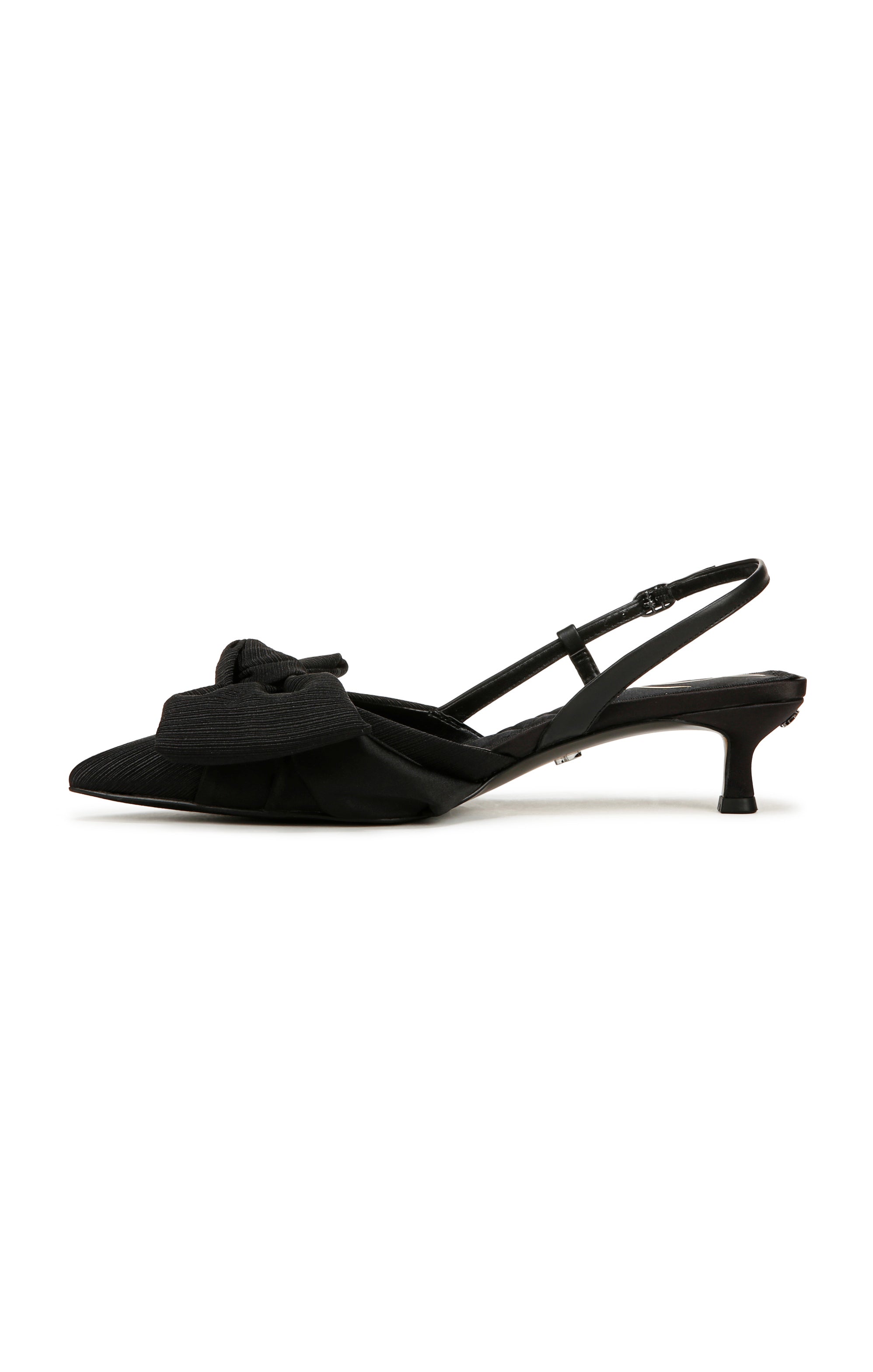 Sam Edelman Treena Bow Slingback Kitten Heel in Black