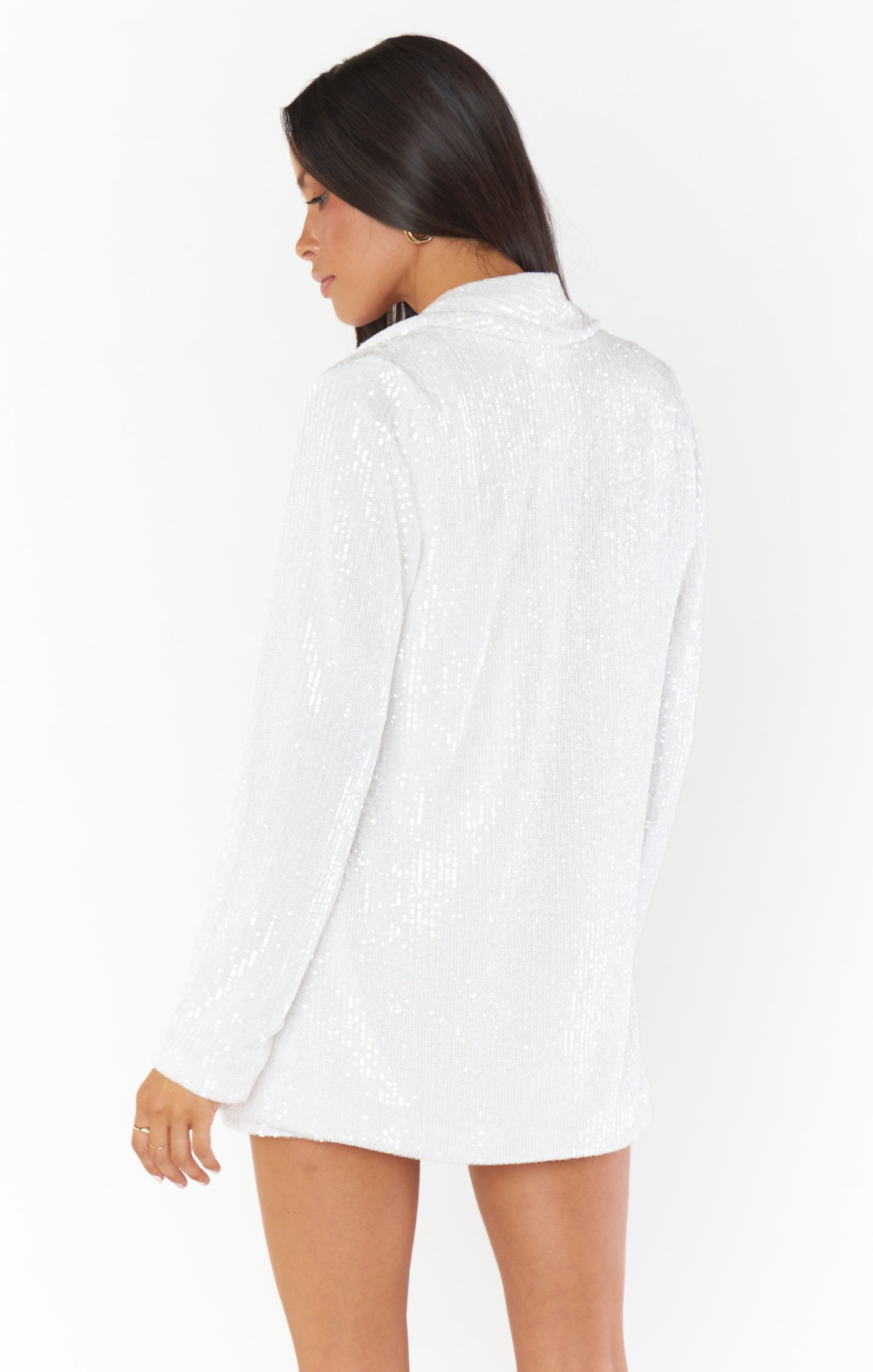 White Sequin Blazer for Women | Dance & Party Wear