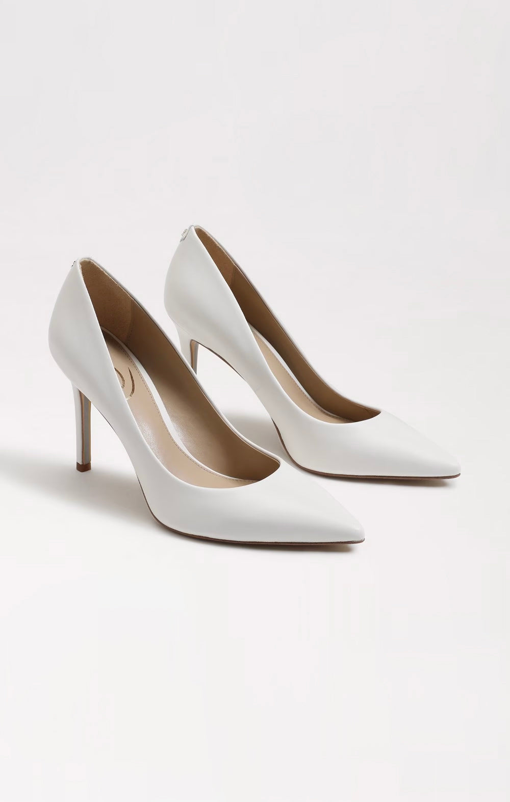 White Leather Hazel Heel for Dresses & Jeans | Sam Edelman