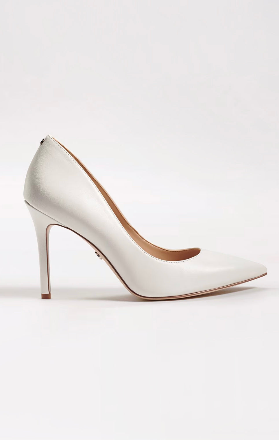 White Leather Hazel Heel for Dresses & Jeans | Sam Edelman
