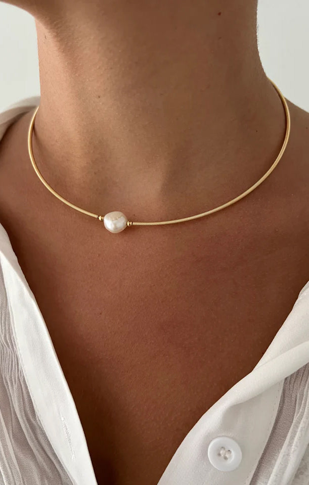 Reversible Pearl Choker Necklace | ALV Jewels