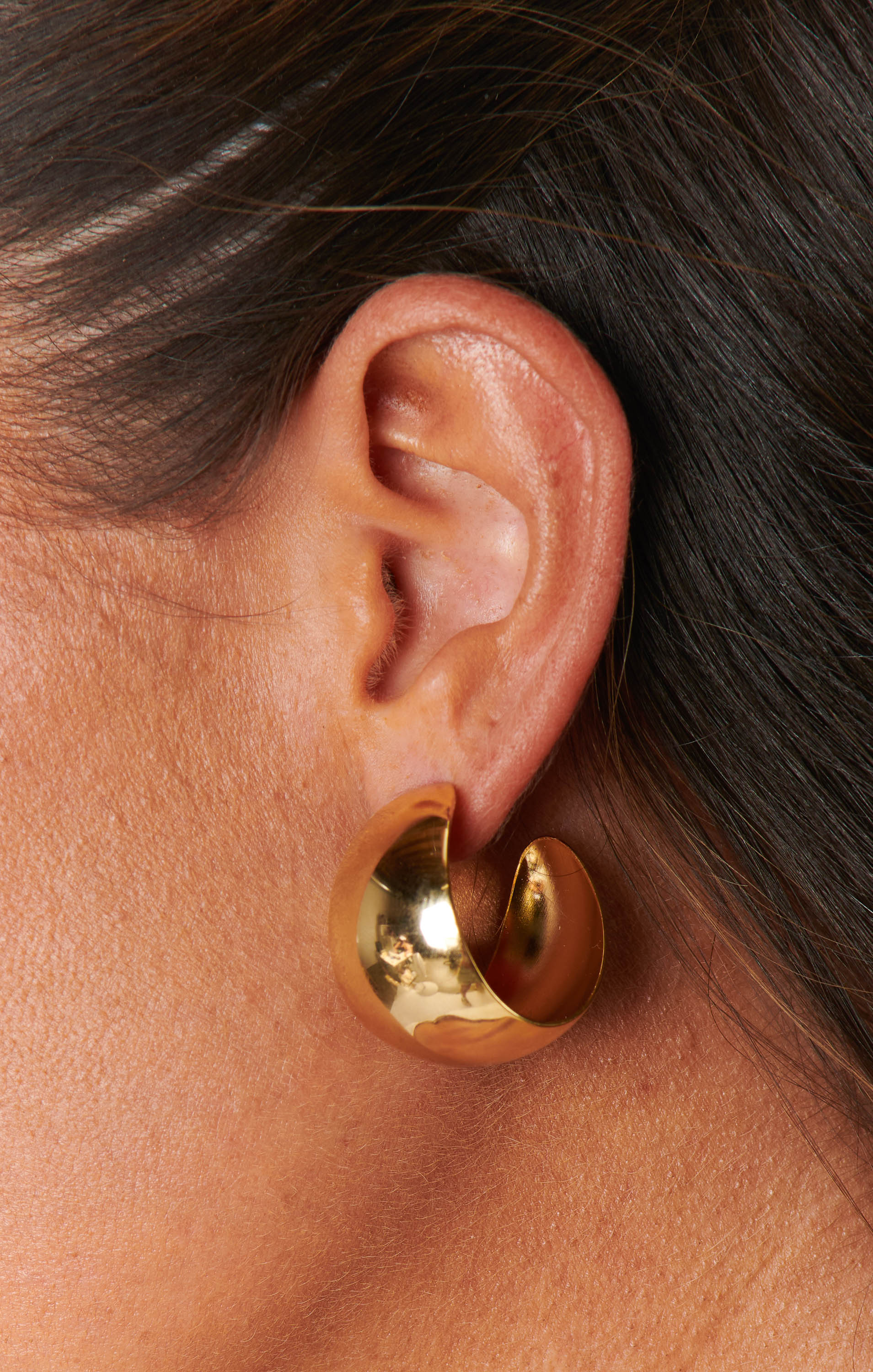 Lightweight Gold Hoop Earrings for Women | Faithy Jewels Lucy Large