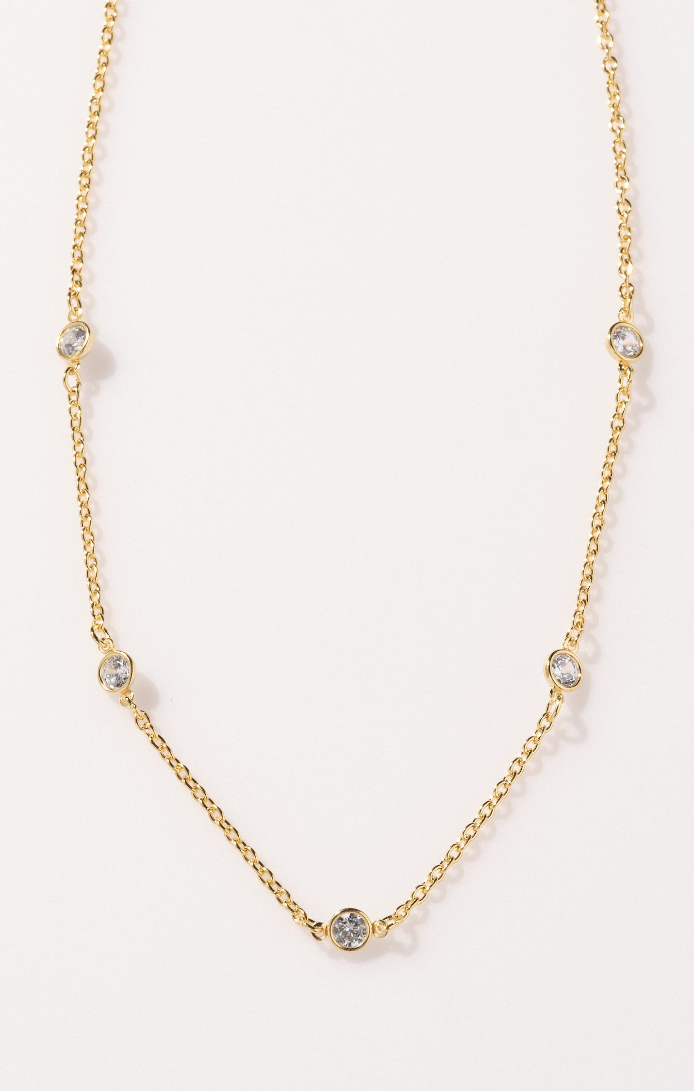 18K Gold Plated Everyday Necklace for Layering | Faithy Jewels Elle