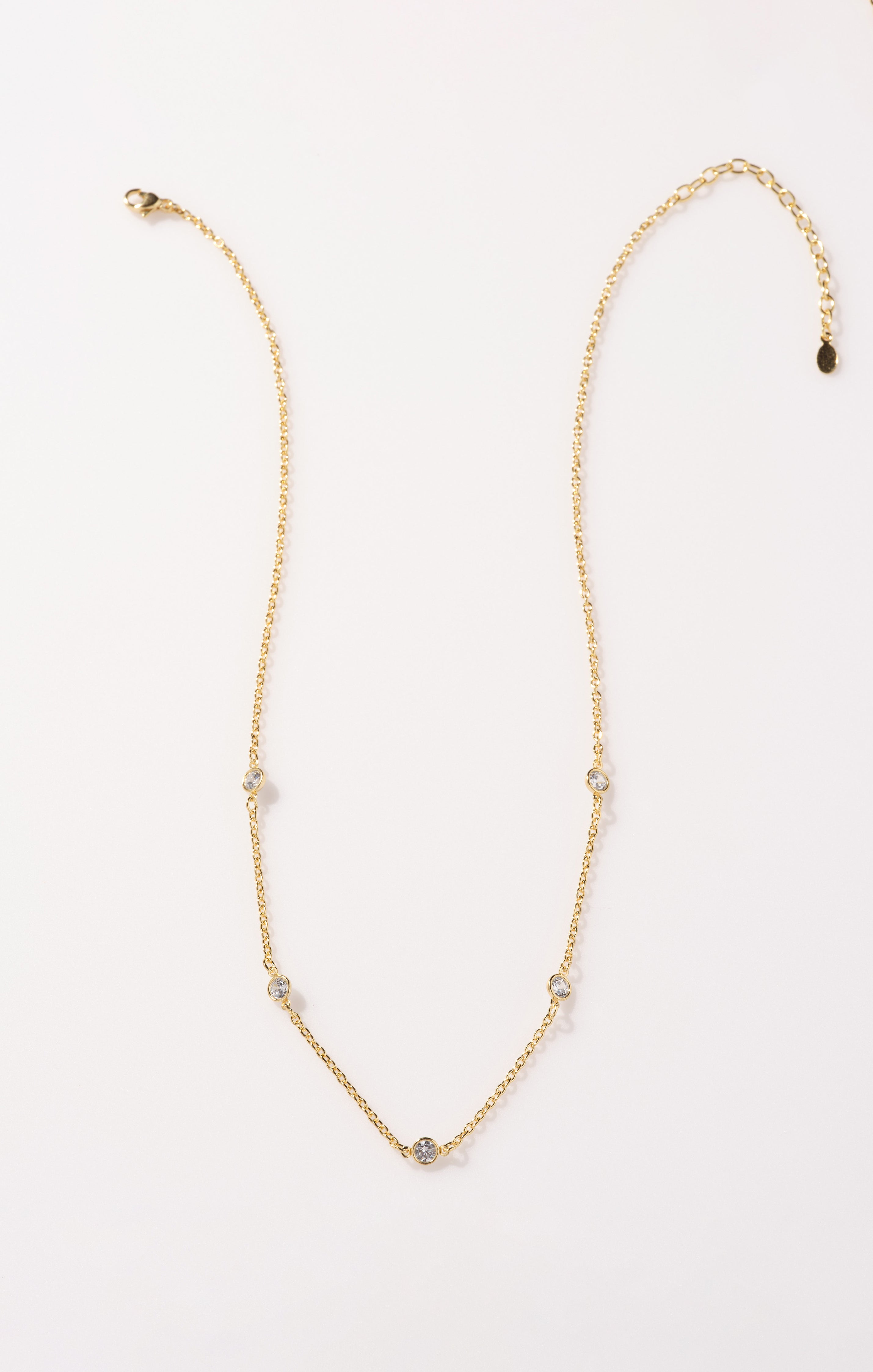 18K Gold Plated Everyday Necklace for Layering | Faithy Jewels Elle