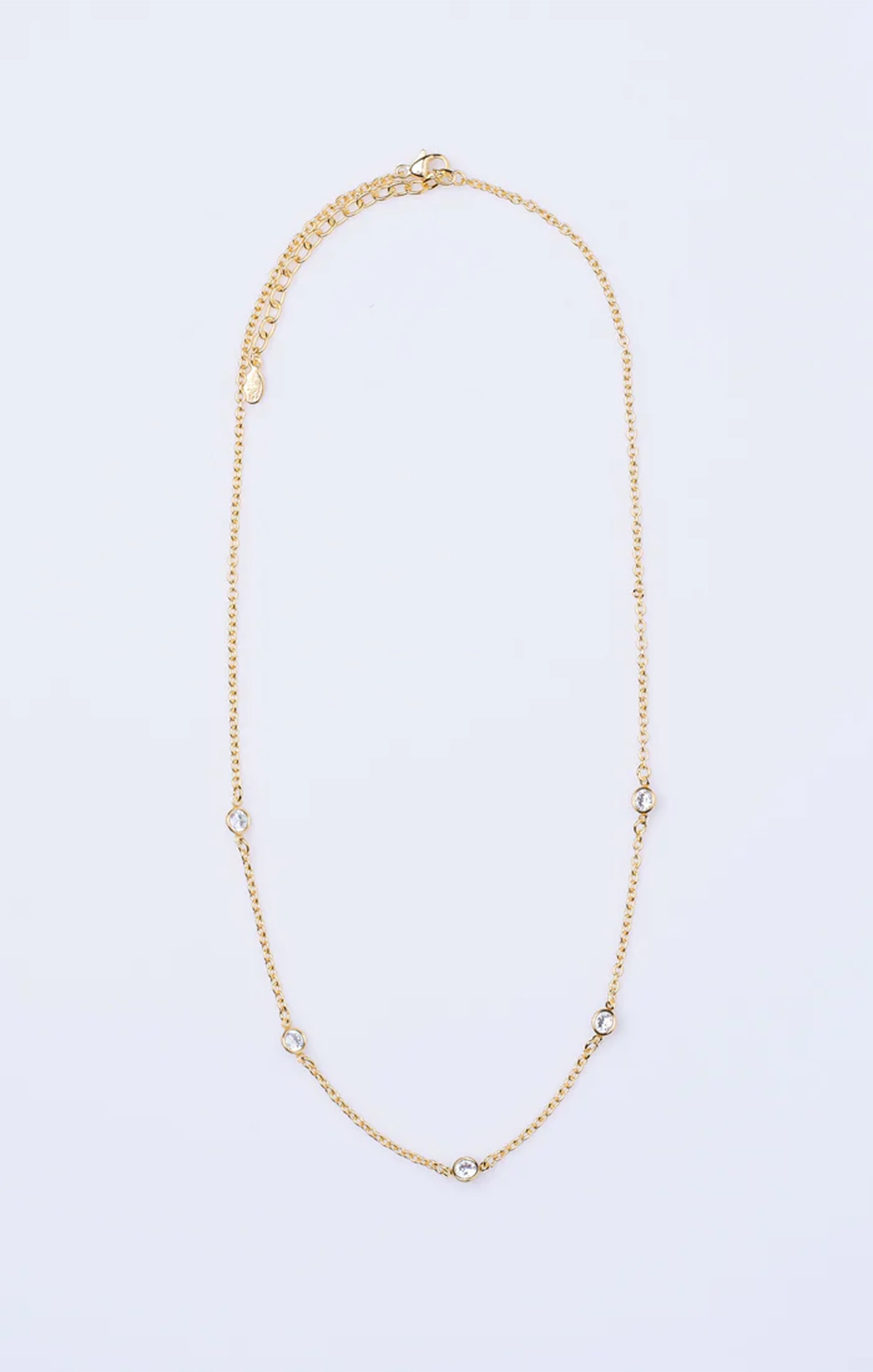 18K Gold Plated Everyday Necklace for Layering | Faithy Jewels Elle