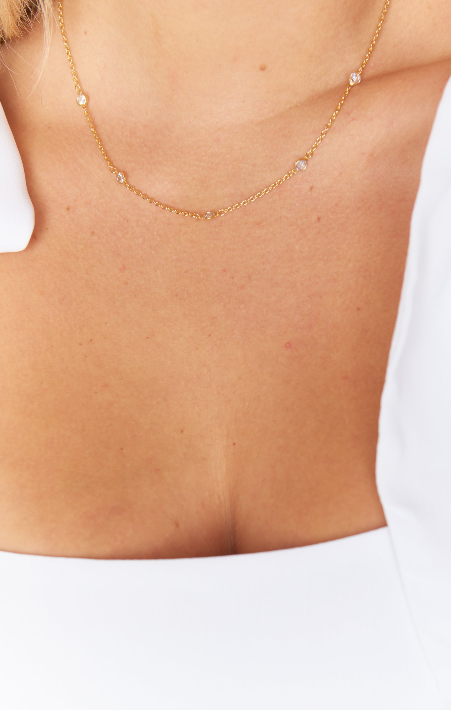 18K Gold Plated Everyday Necklace for Layering | Faithy Jewels Elle