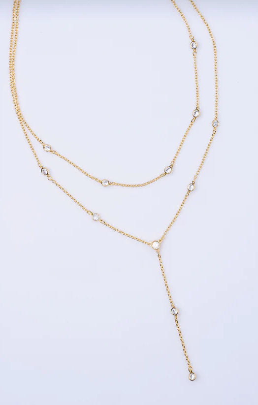 18K Gold Plated Everyday Necklace for Layering | Faithy Jewels Elle