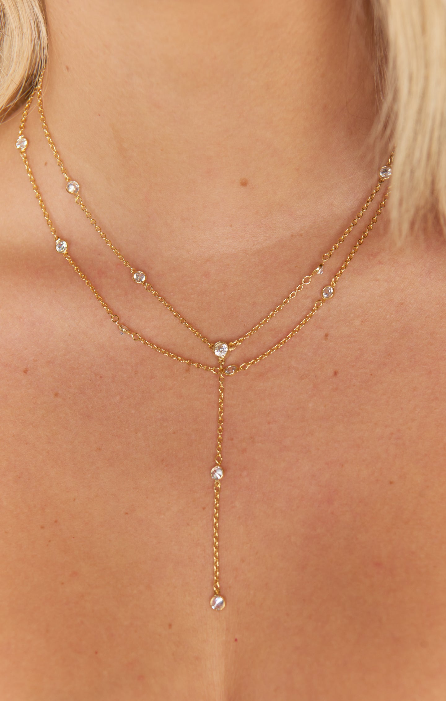 18K Gold Plated Everyday Necklace for Layering | Faithy Jewels Elle