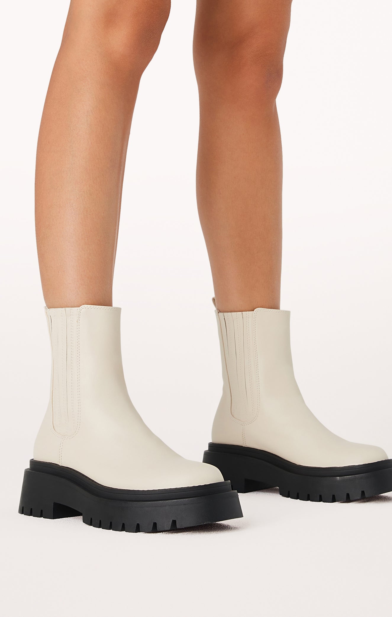 Combat Ankle Boots for Women | Billini Fraser in Bone