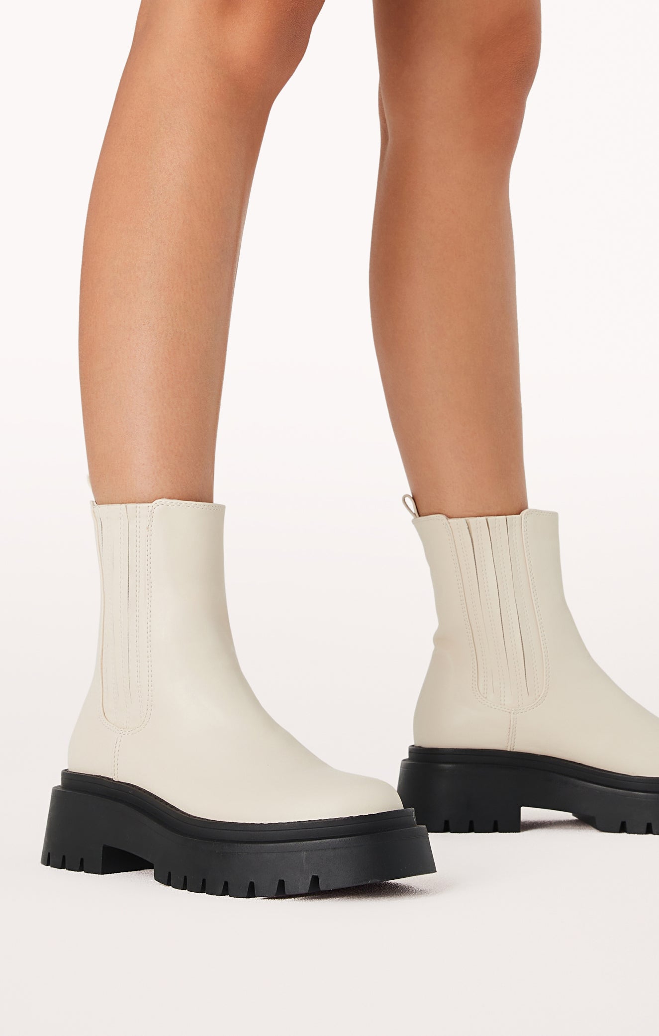 Combat Ankle Boots for Women | Billini Fraser in Bone