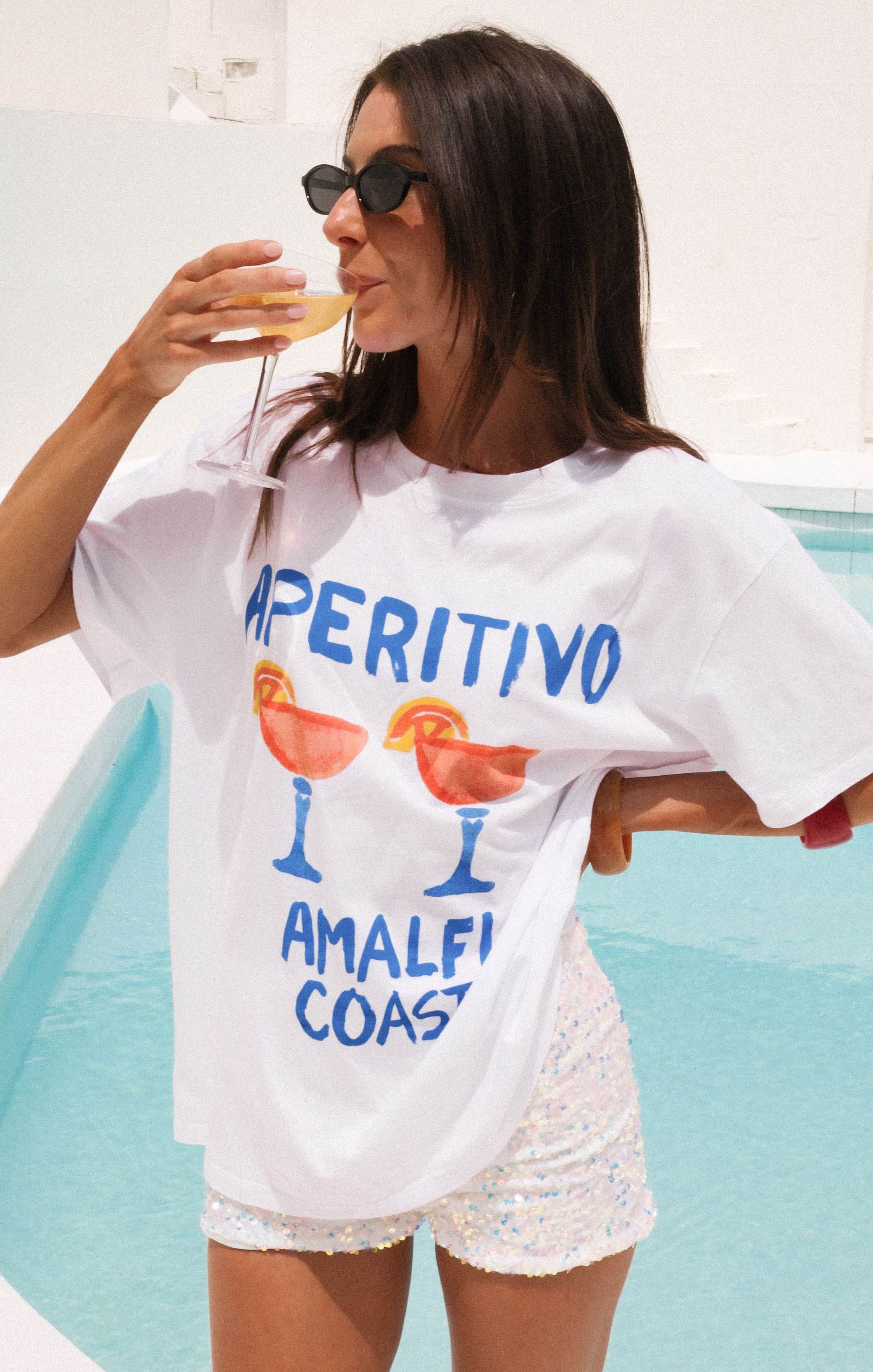 Oversized Graphic Tee for Casual Wear | Travis Tee Aperitivo
