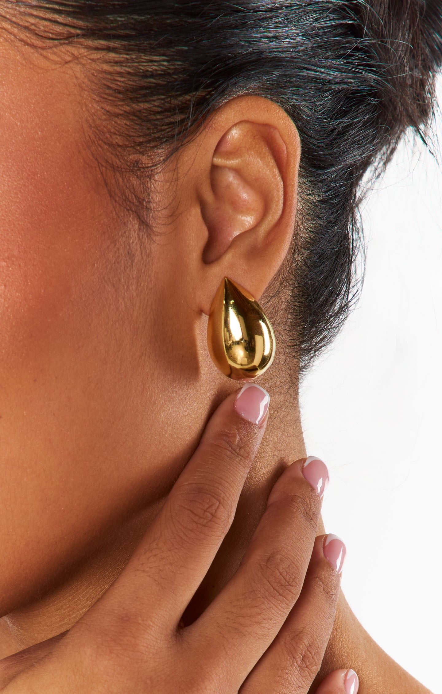Large Gold Teardrop Earrings for Women | Faithy Jewels