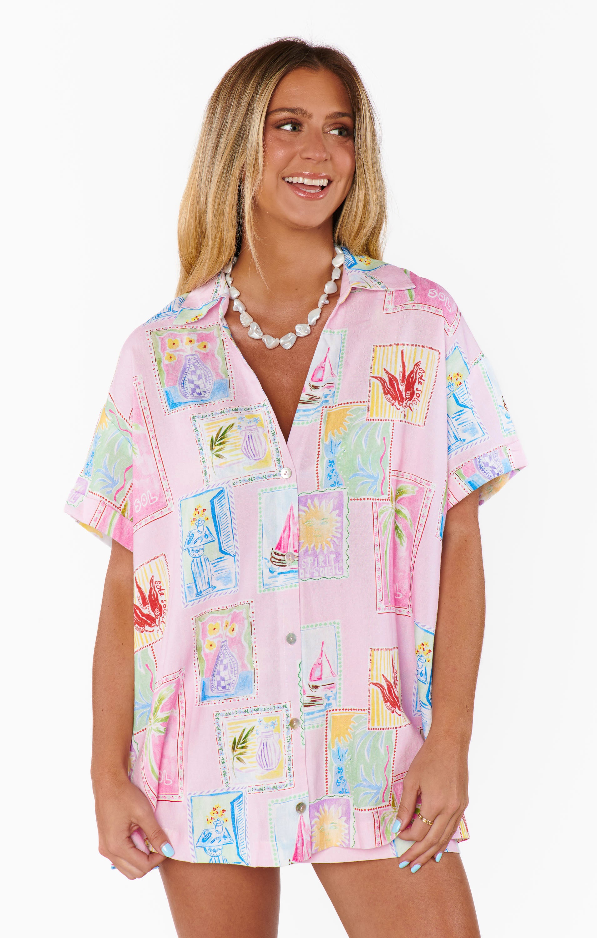 Oversized Linen Button Down Shirt for Summer | Parker