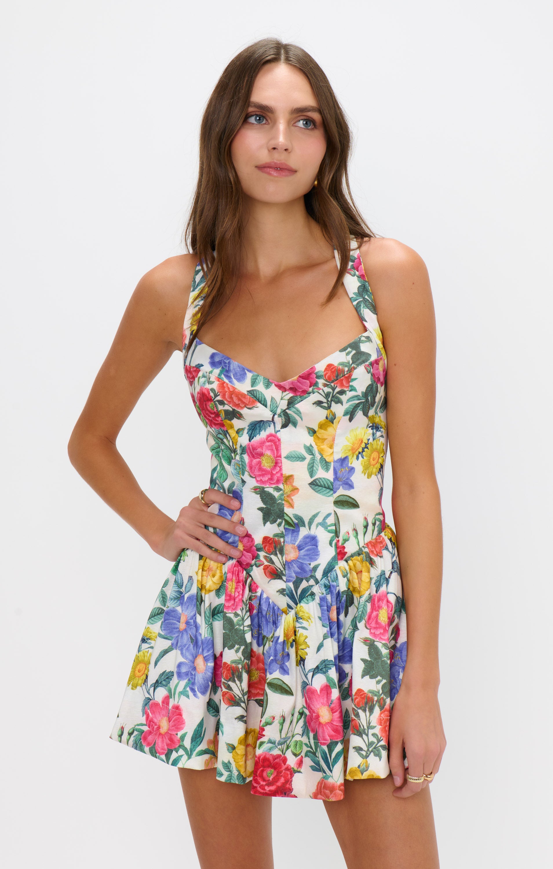 Cocktail Dress with Corset & Lace-Up Back | Abigail Mini