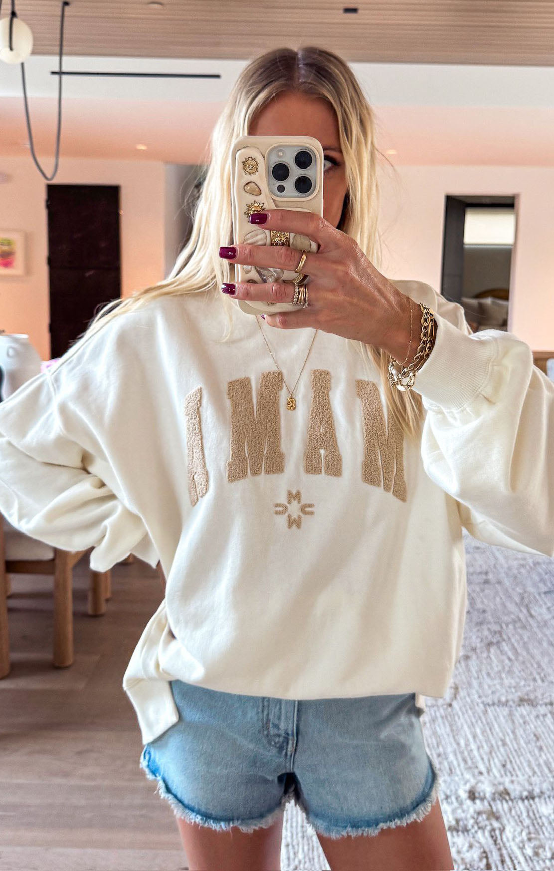 Vintage Graphic Sweatshirt for Women | Steve Mama Pullover