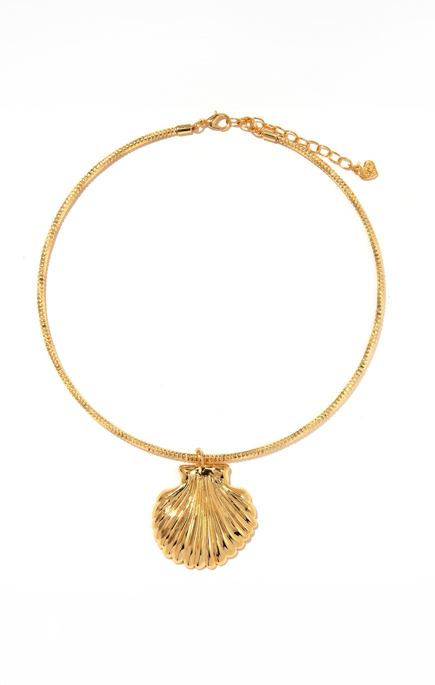 Gold Plated Shell Charm Choker | Frasier Sterling Croatia