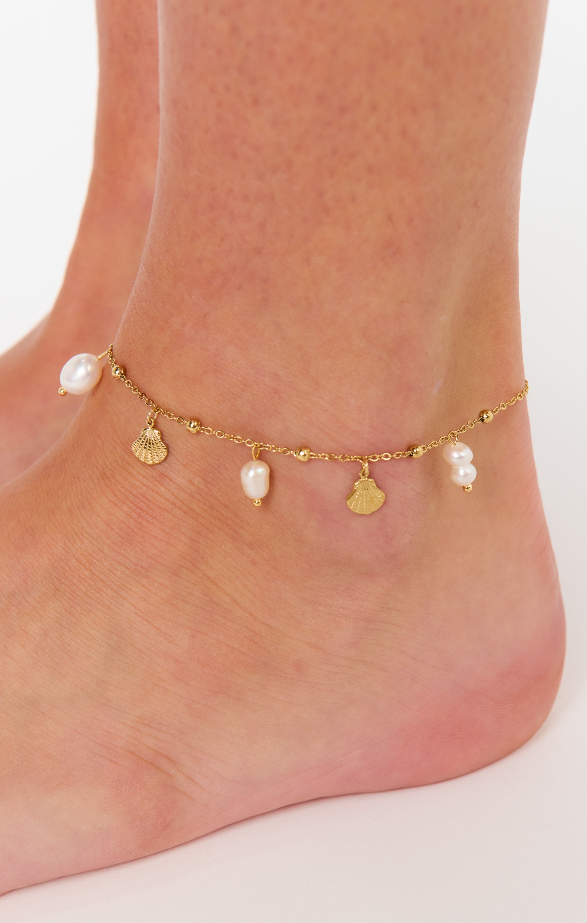 Gold Nautical Charm Anklet for Women | Petit Moments