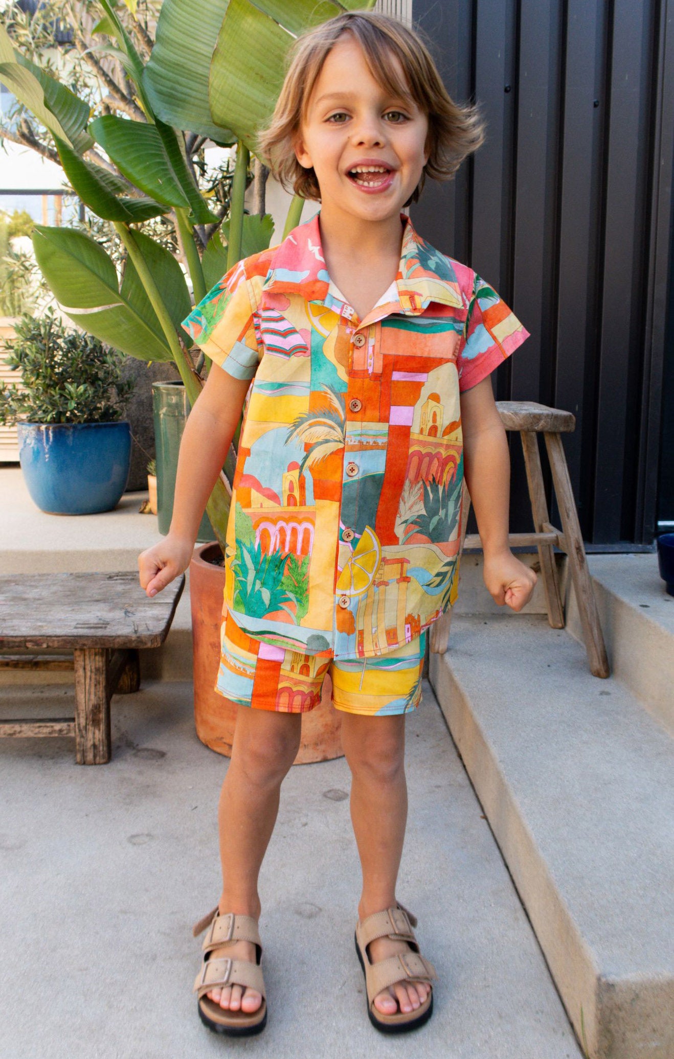 Kids' Elastic Waist Shorts for Play | Postcards From Italia