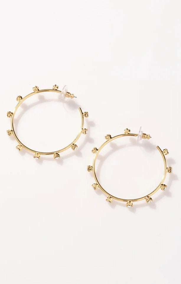 Lightweight Gold Hoop Earrings for Women | Faithy Jewels Amanda