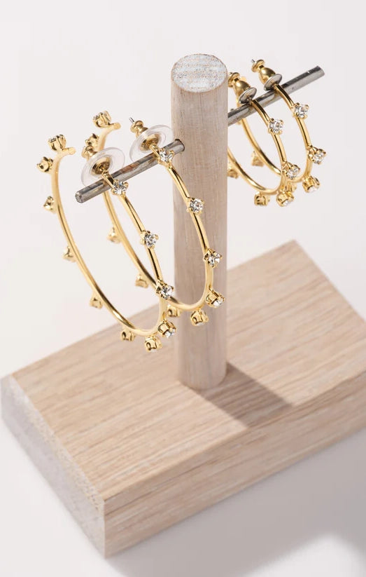 Lightweight Gold Hoop Earrings for Women | Faithy Jewels Amanda