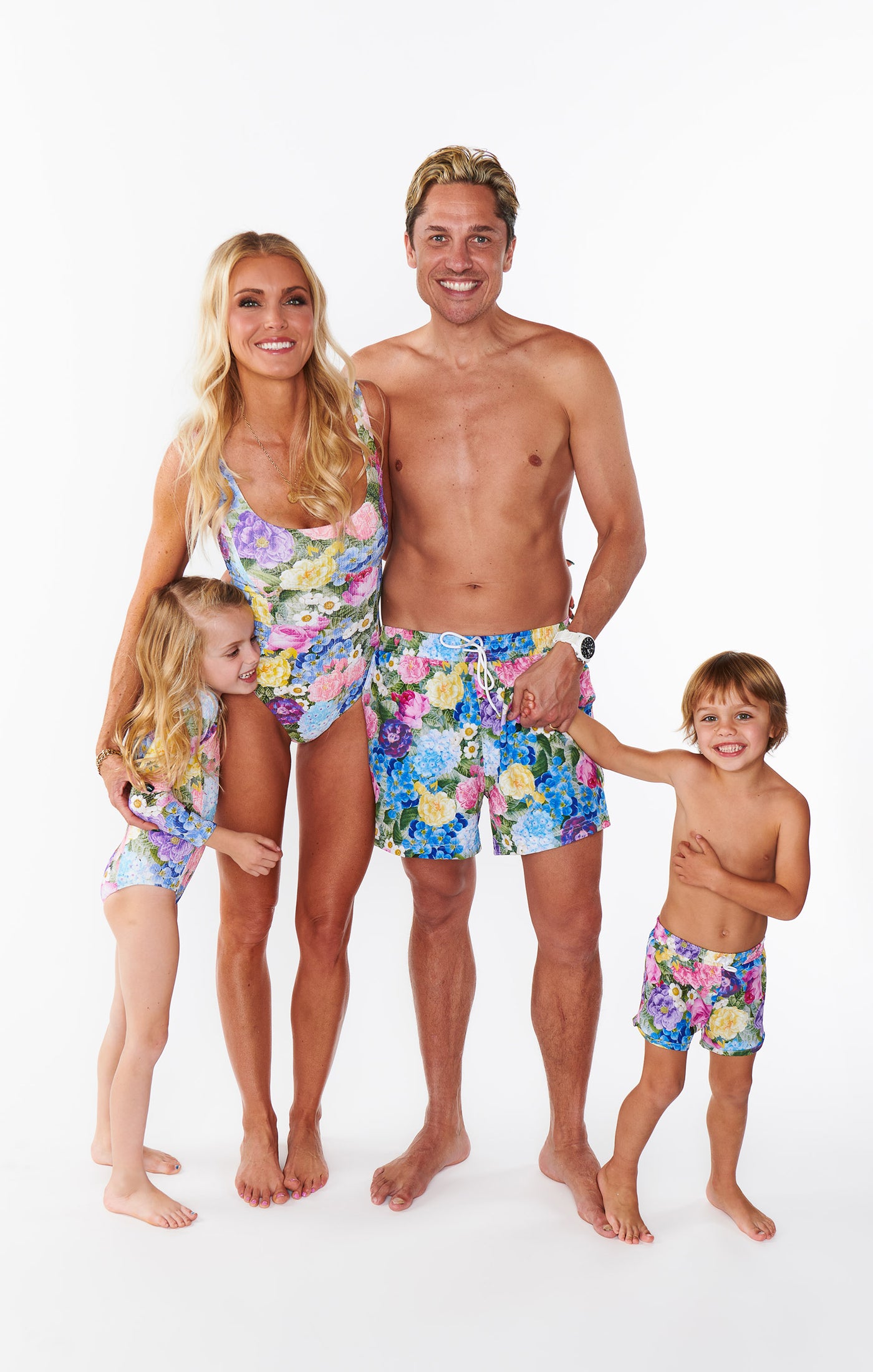 Floral Swim Trunks for Men with Adjustable Fit | Man Mu