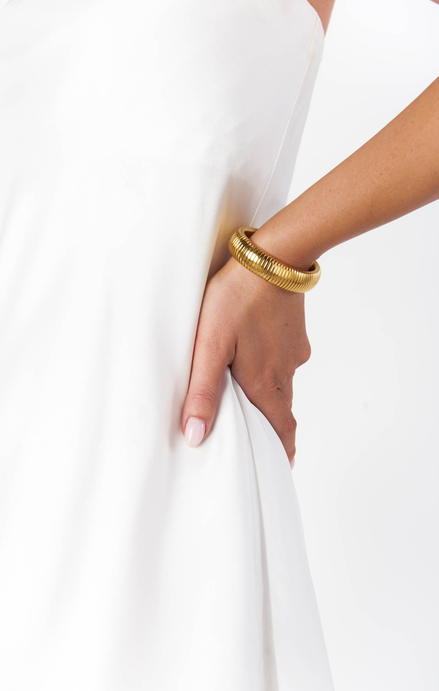 Golden Bangle Bracelet for Women | Bracha She's Bold & Stylish