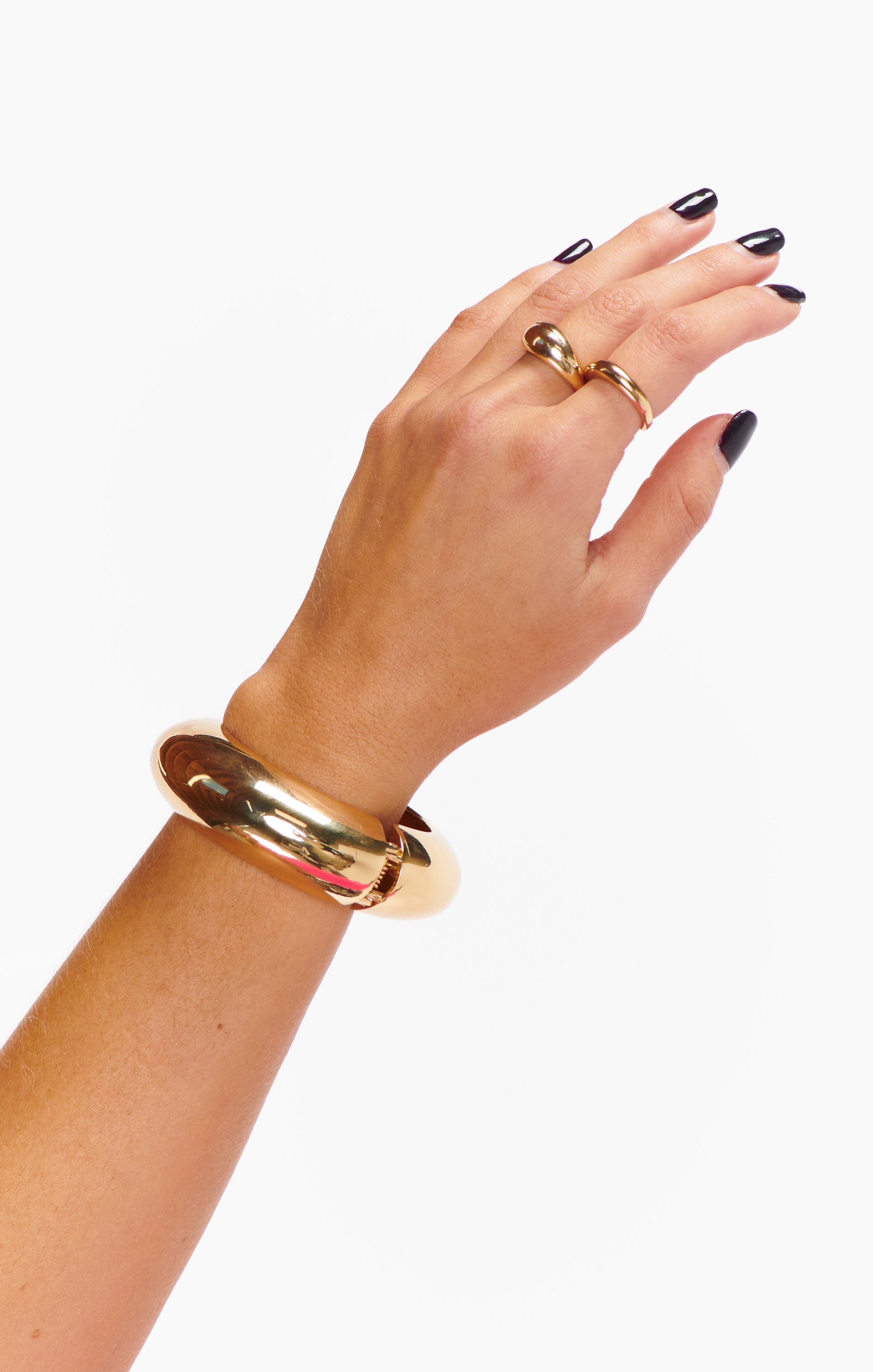 Gold Bangle for Everyday Wear | Celina Large