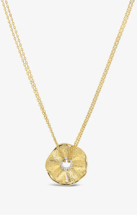Gold Cubic Zirconia Statement Necklace | Jackie Mack Allure