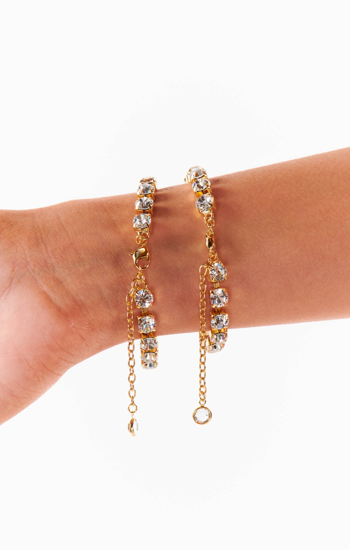 Dainty Gold Bracelet with Glass Crystals | Faithy Jewels Isla