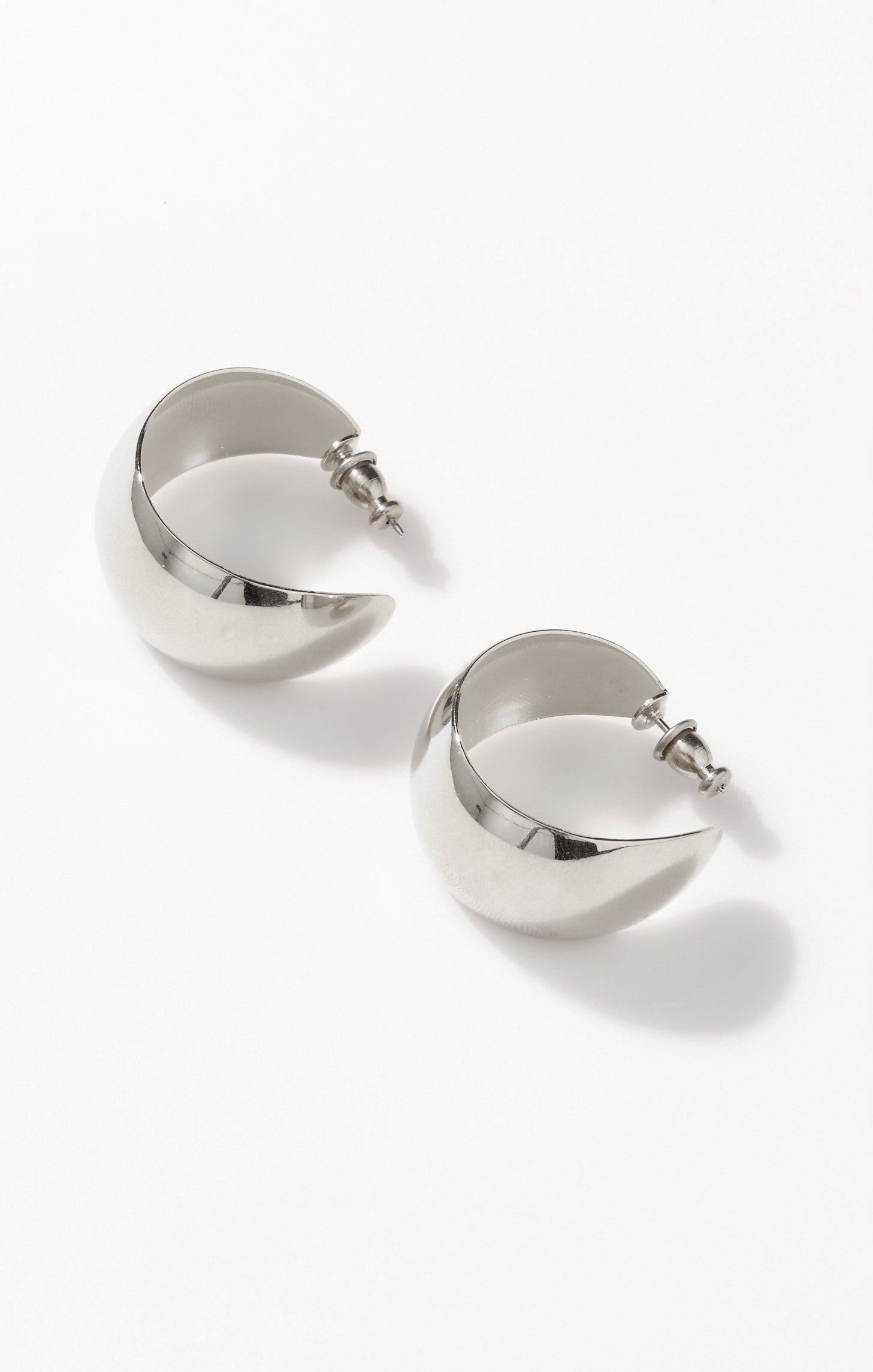 Large Silver Hoop Earrings | Lightweight & Comfortable | Faithy Jewels