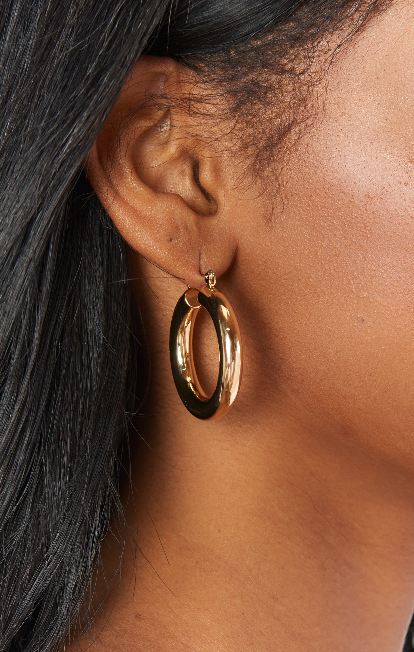 Gold Havana Hoop Earrings for Everyday Wear | LUV AJ x SIVAN AYLA
