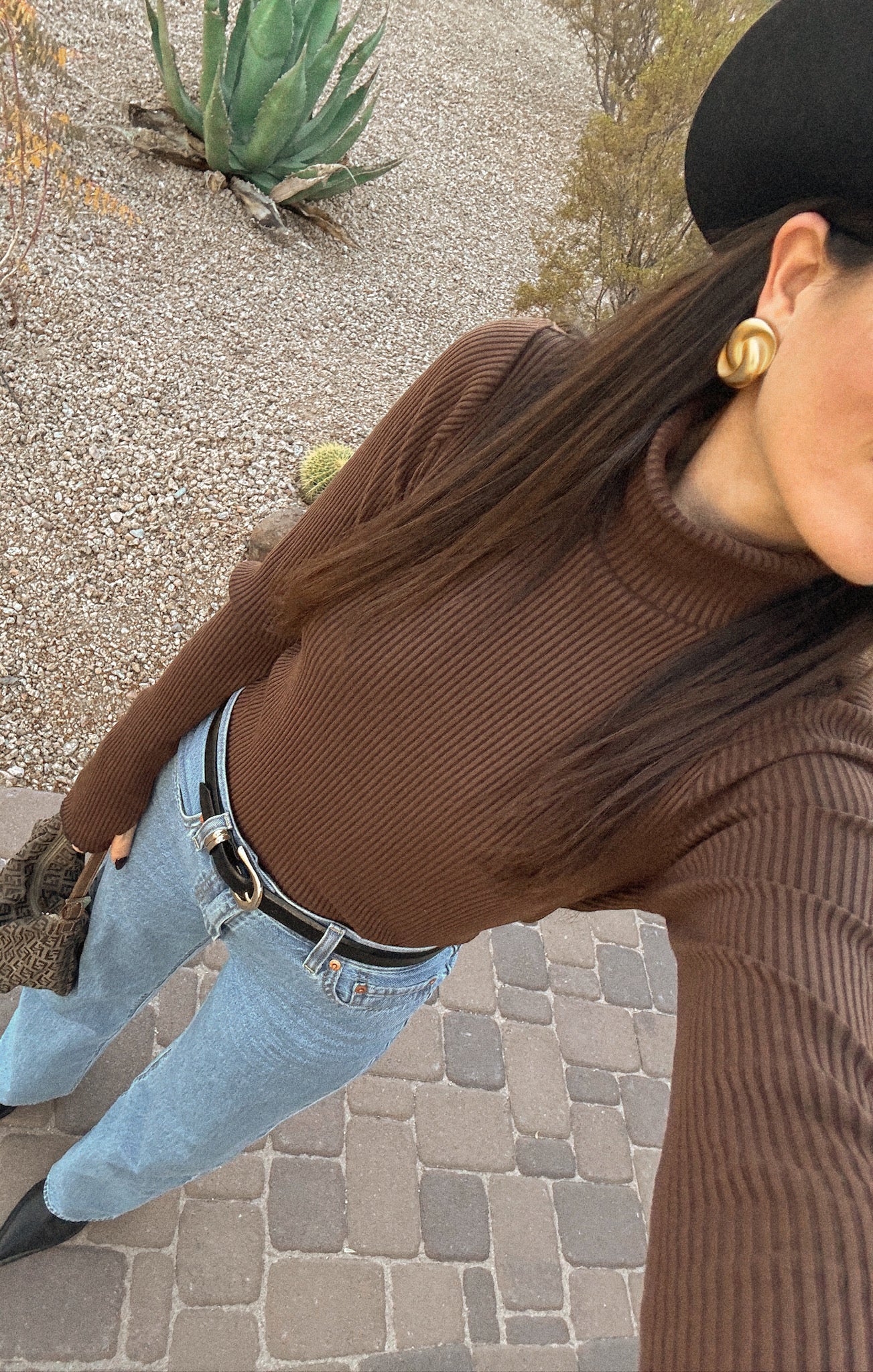 Winter Ribbed Knit Mock Neck Top for Layering | Layer Up