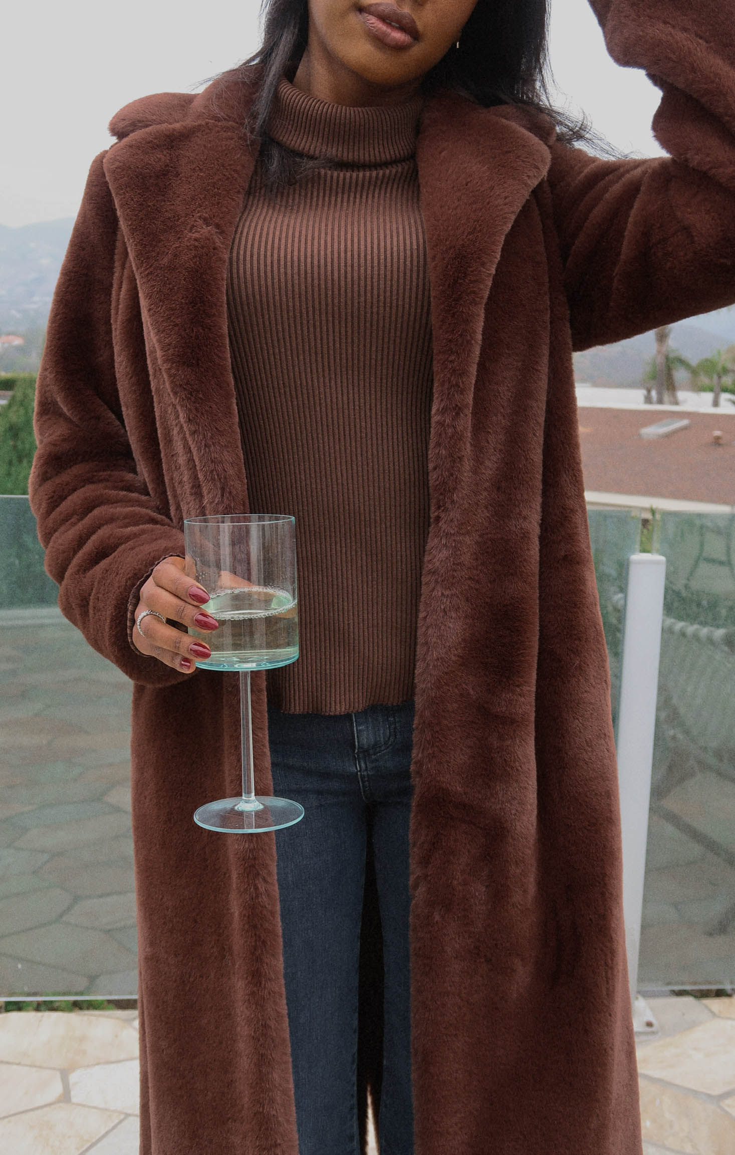 Winter Ribbed Knit Mock Neck Top for Layering | Layer Up