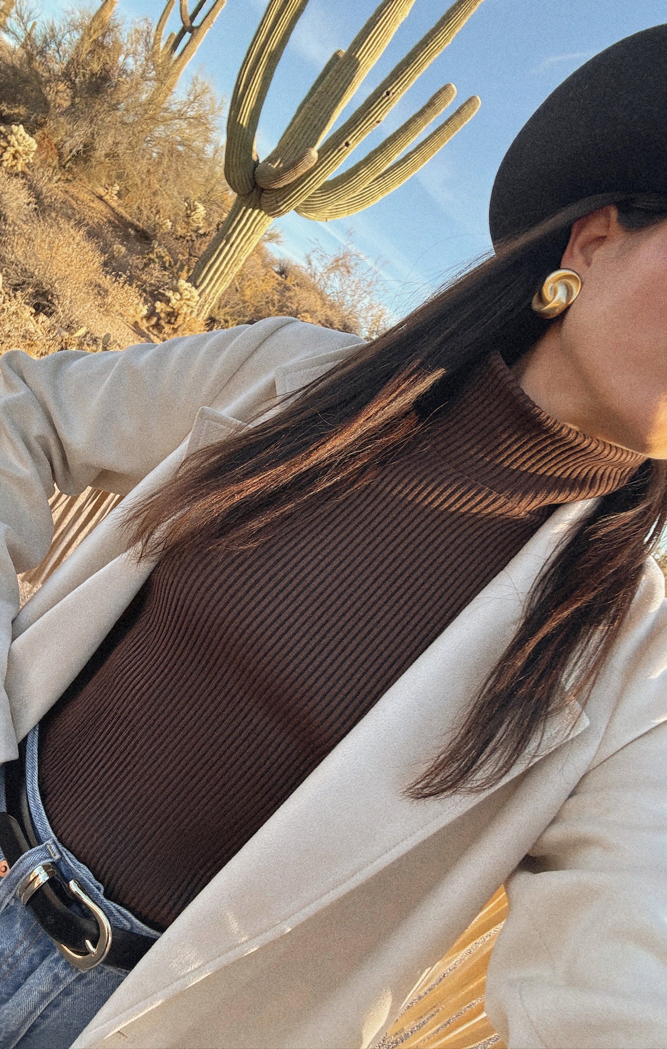 Winter Ribbed Knit Mock Neck Top for Layering | Layer Up
