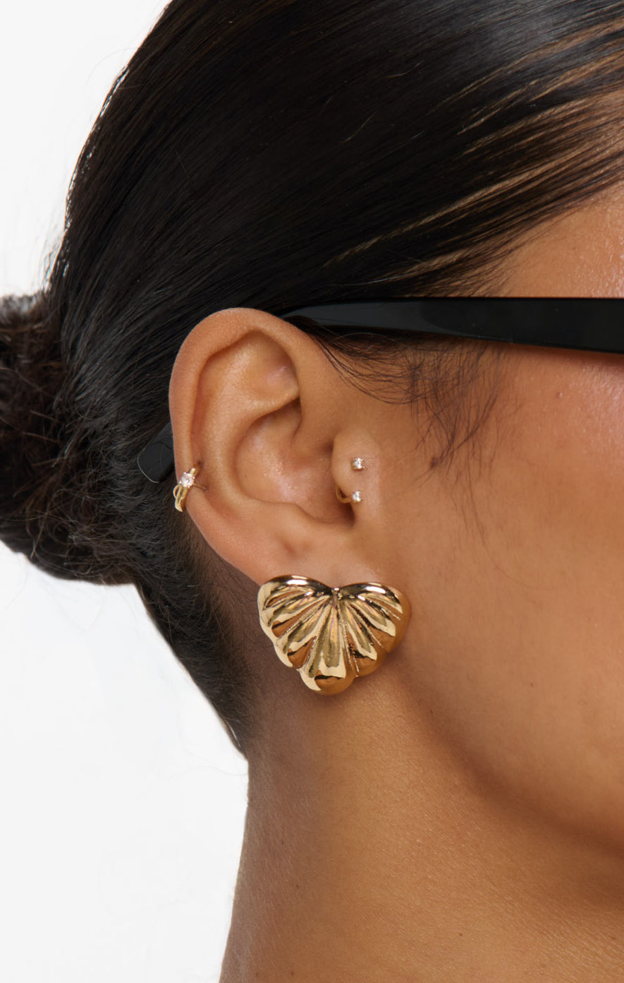 Gold Palm Earrings for Women | Sunset Vacation Style
