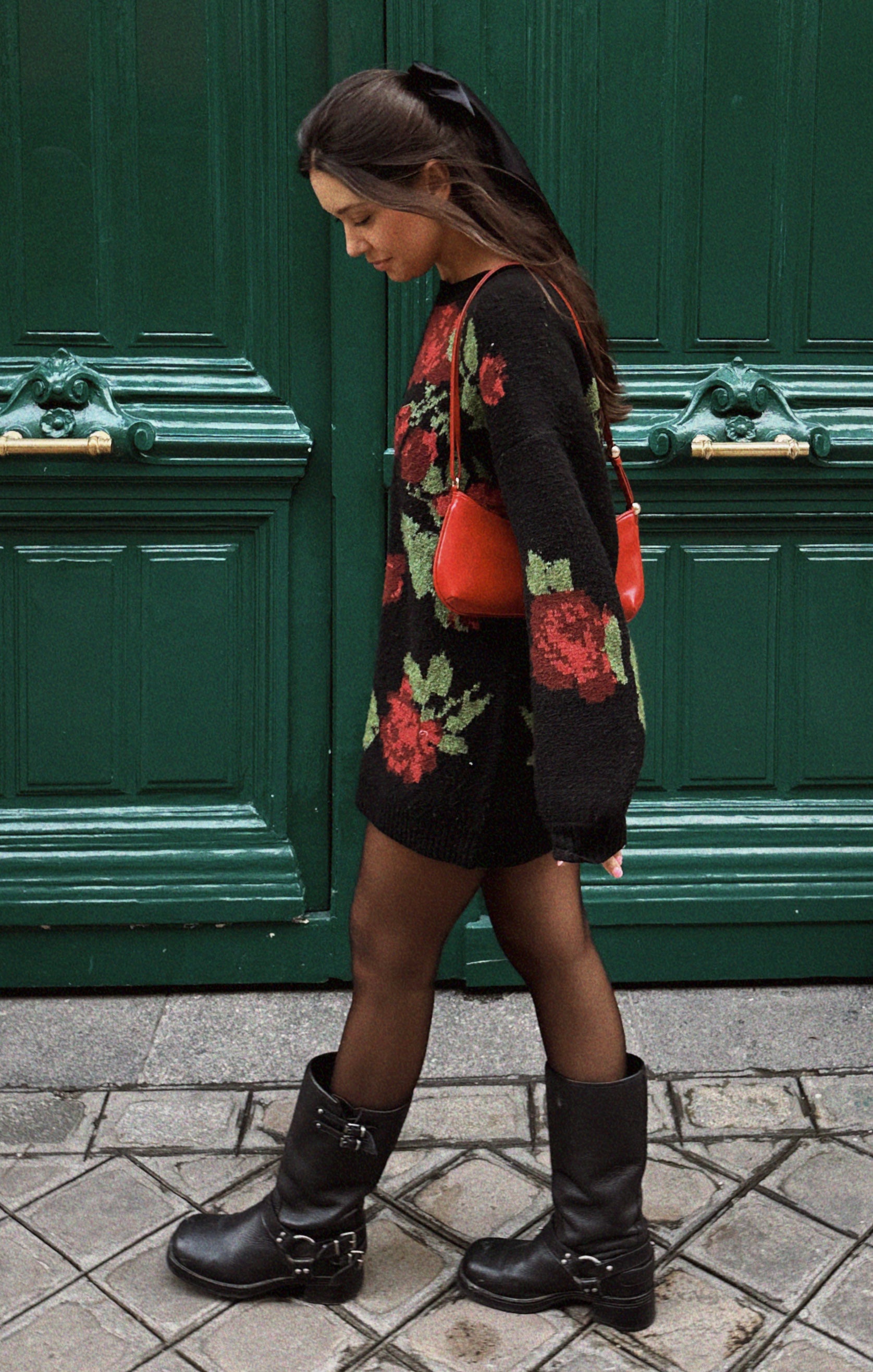 Floral Knit Sweater for Women | Summit Oversized Tunic