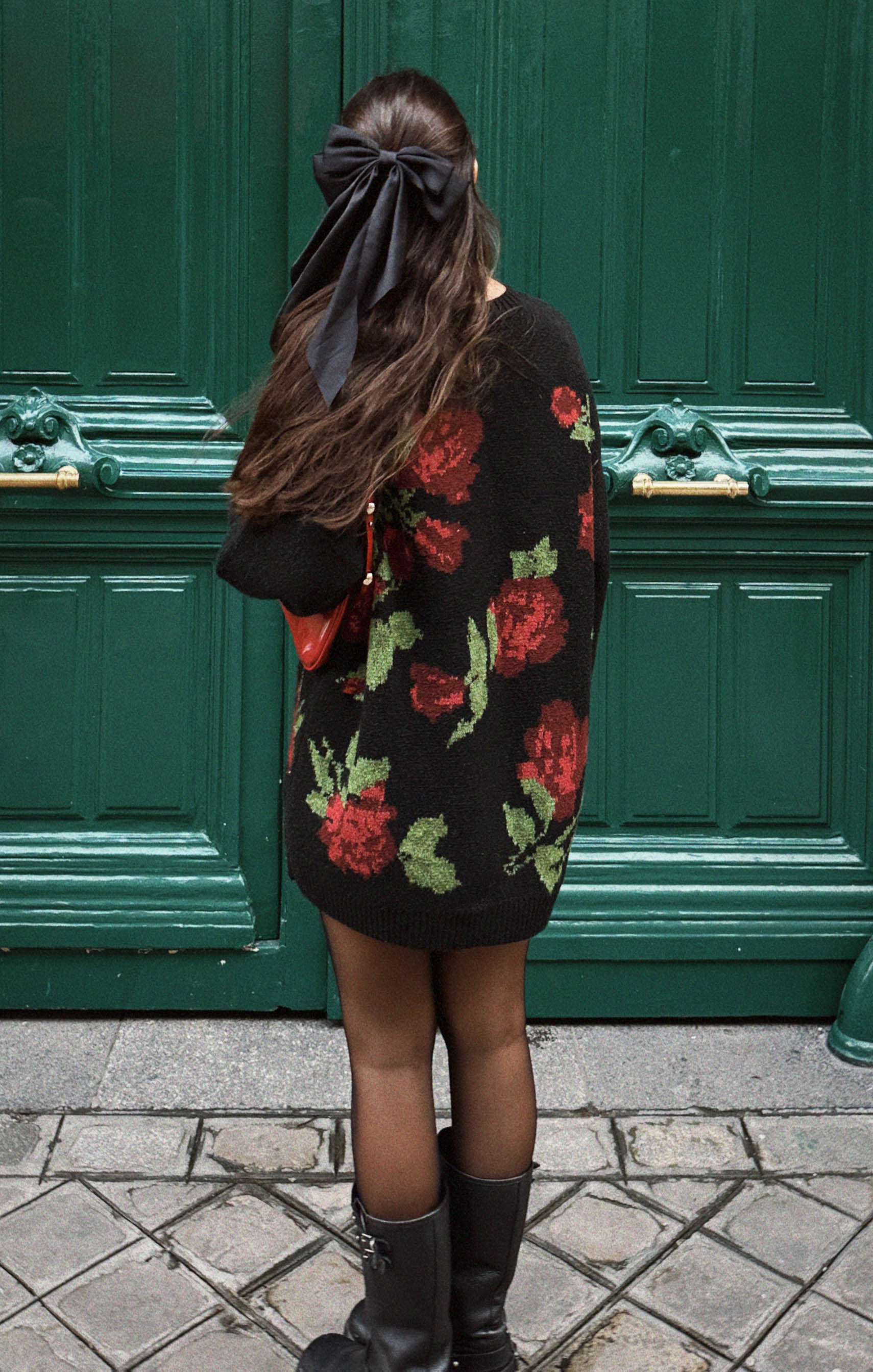 Floral Knit Sweater for Women | Summit Oversized Tunic