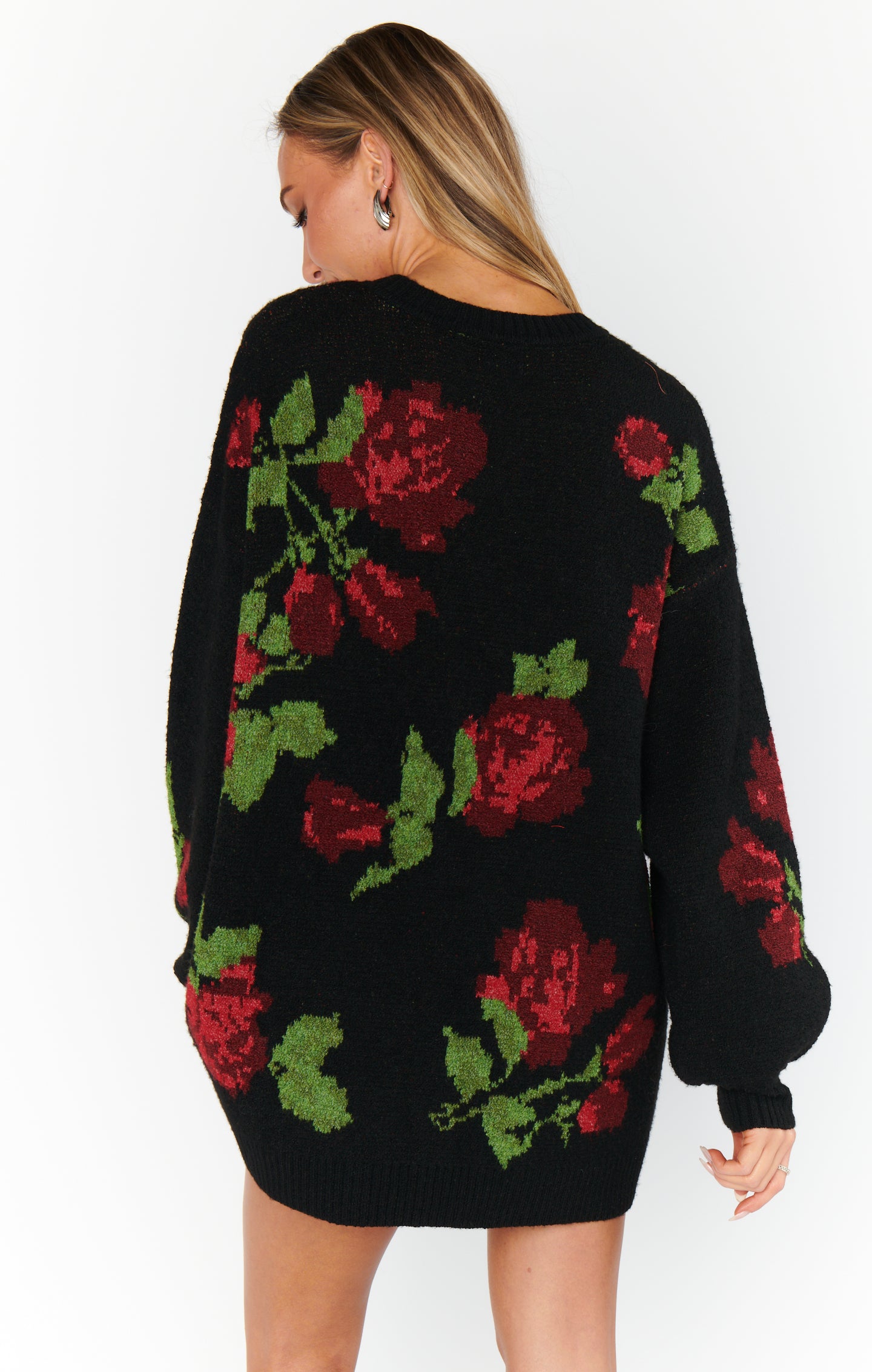 Floral Knit Sweater for Women | Summit Oversized Tunic
