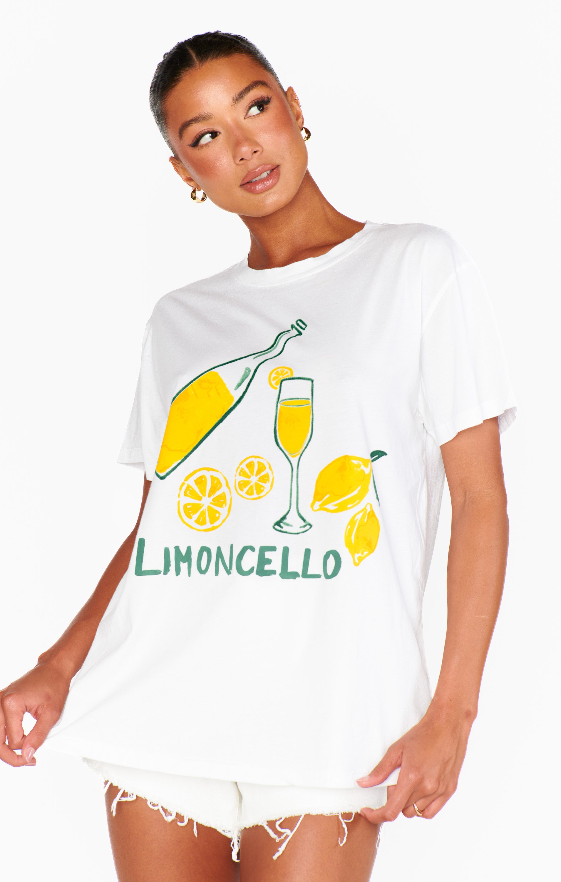 Oversized Limoncello Graphic Tee for Casual Wear | Travis Tee