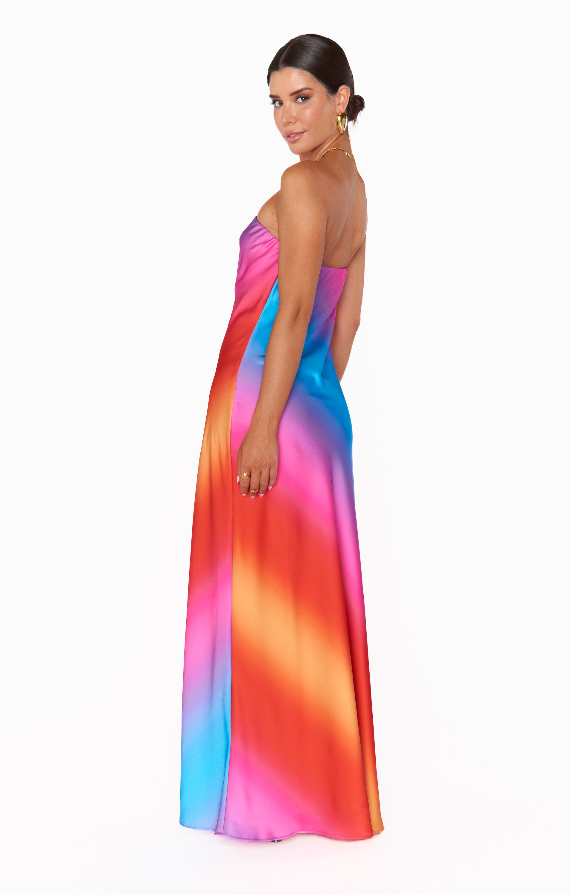 Sunset Ombre Strapless Maxi Dress | Taylor Tube