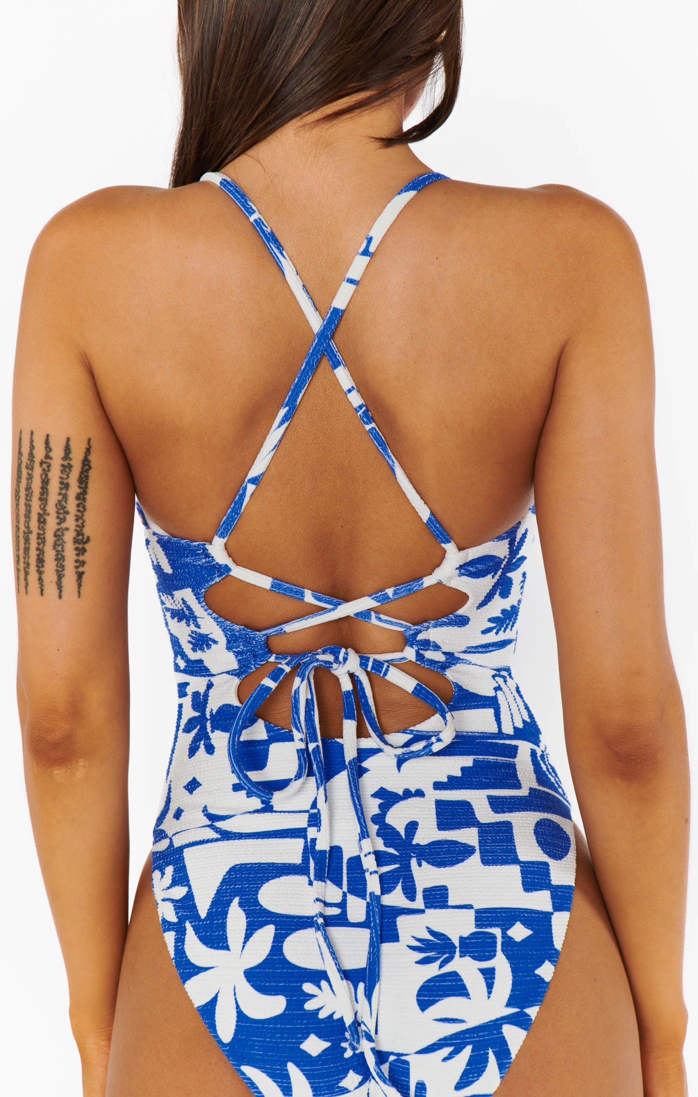 Santorini Contour Scrunch One Piece Swimsuit | Positano