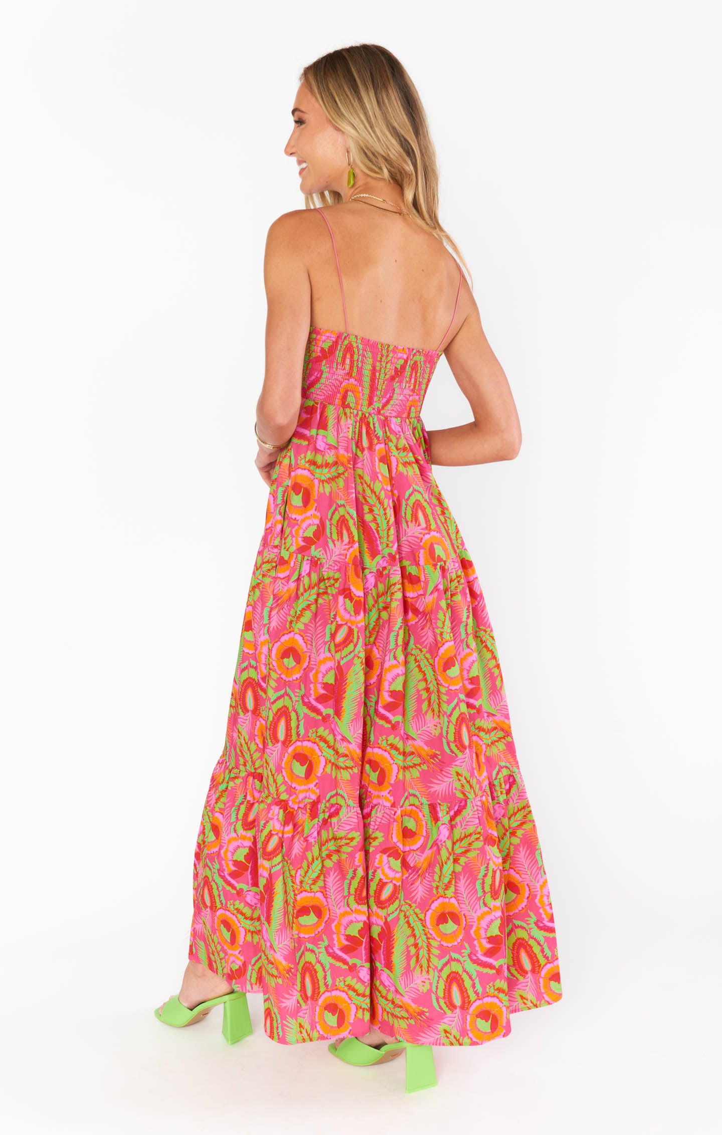 Lightweight Square Neck Maxi Dress with Pockets | Paradise Palms