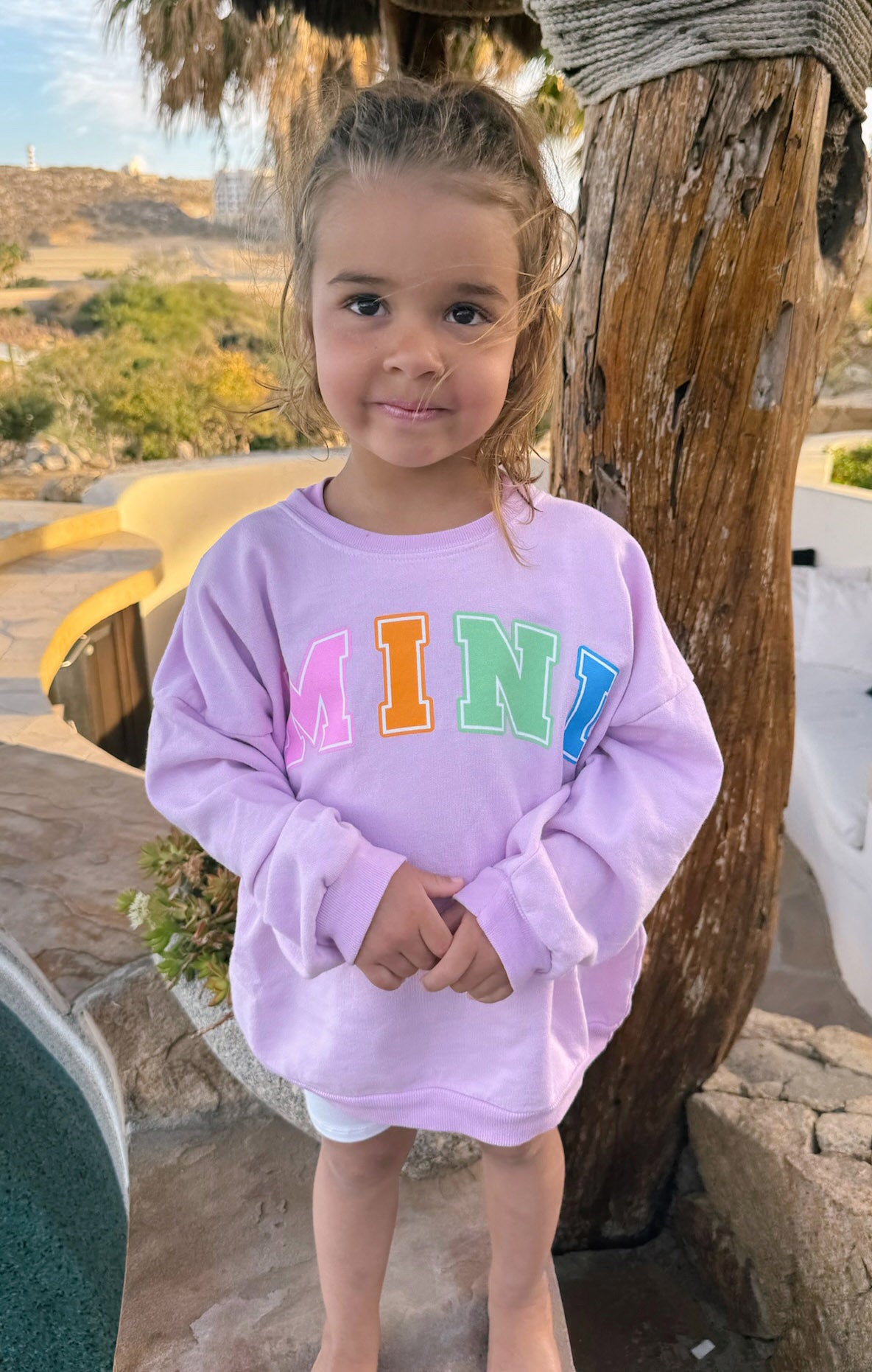 Pink Graphic Crewneck Sweatshirt for Women & Kids | Davis