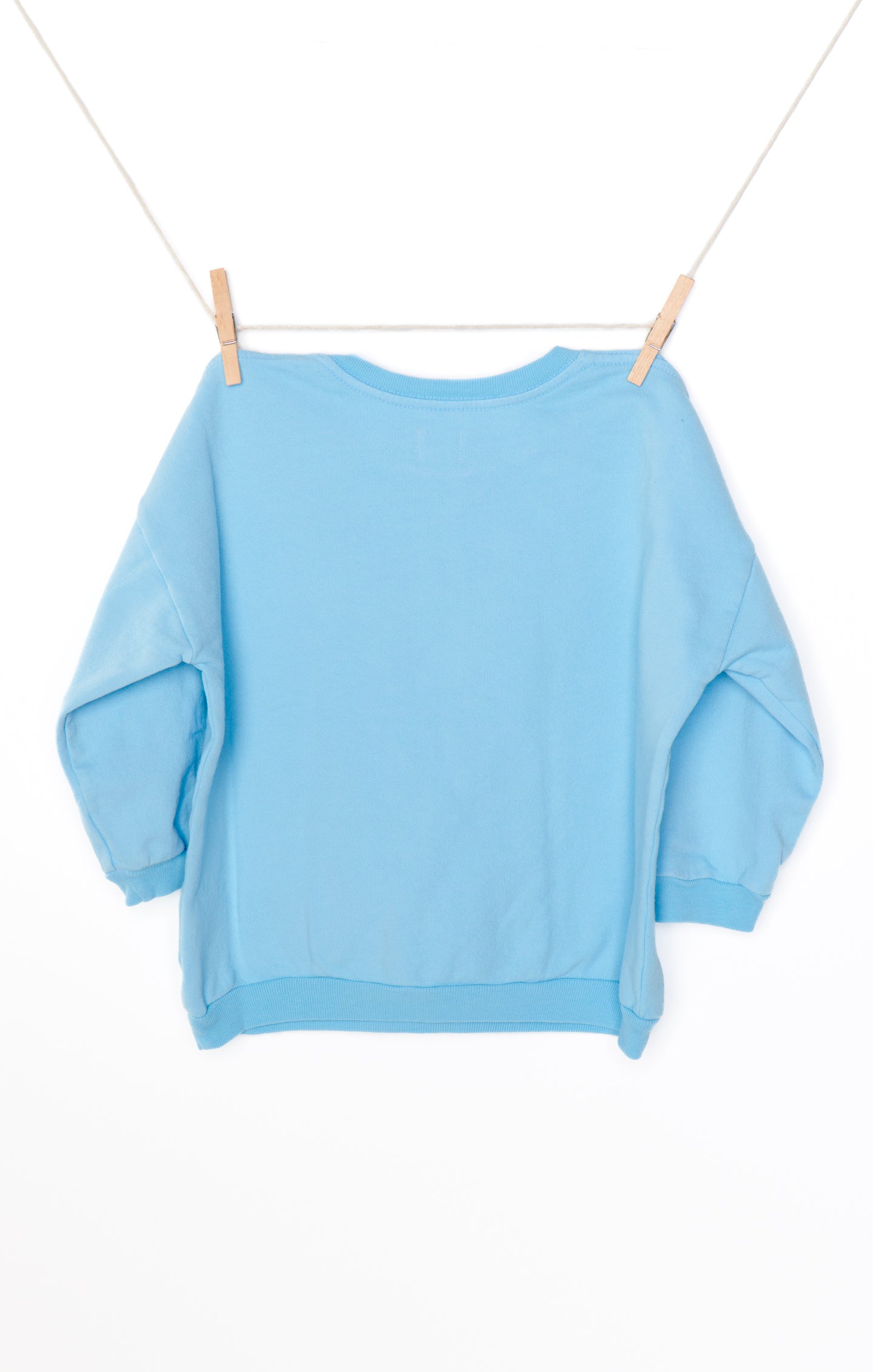 Blue Graphic Crew Neck Sweatshirt for Women | Davis
