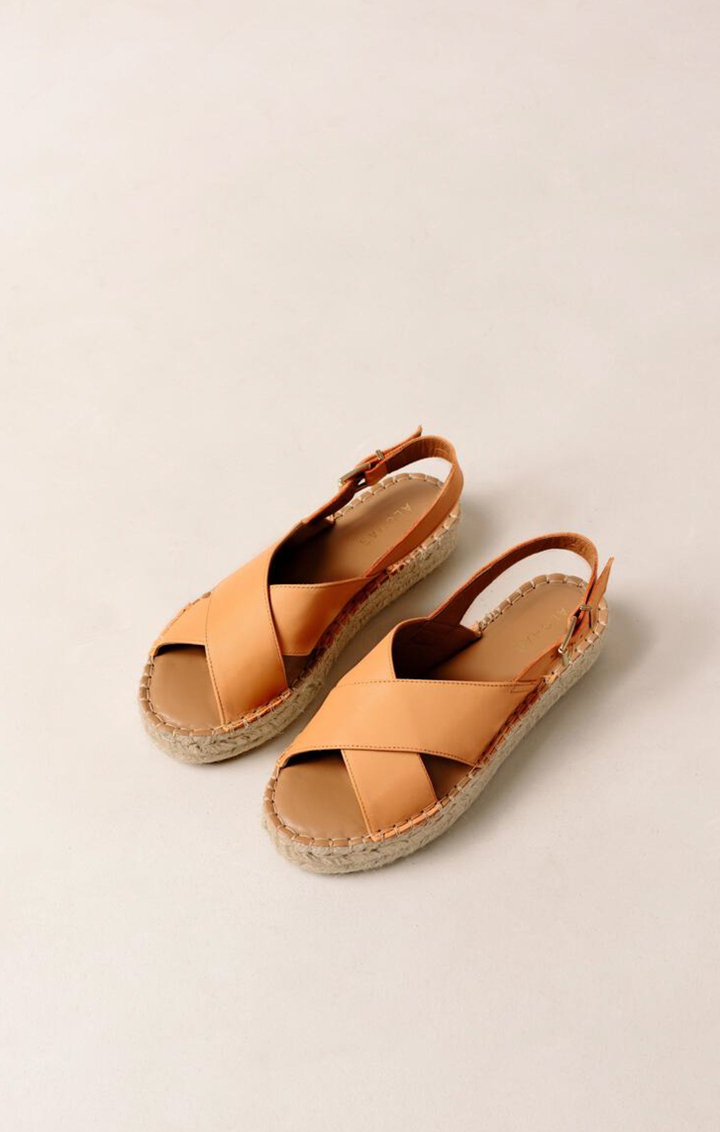 Tangy Orange Platform Sandals | Alohas Crossed Design