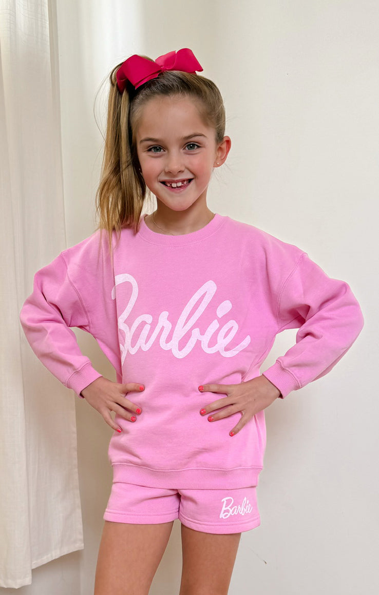 Pink Barbie Graphic Sweatshirt for Women & Kids | Lil Barbie™
