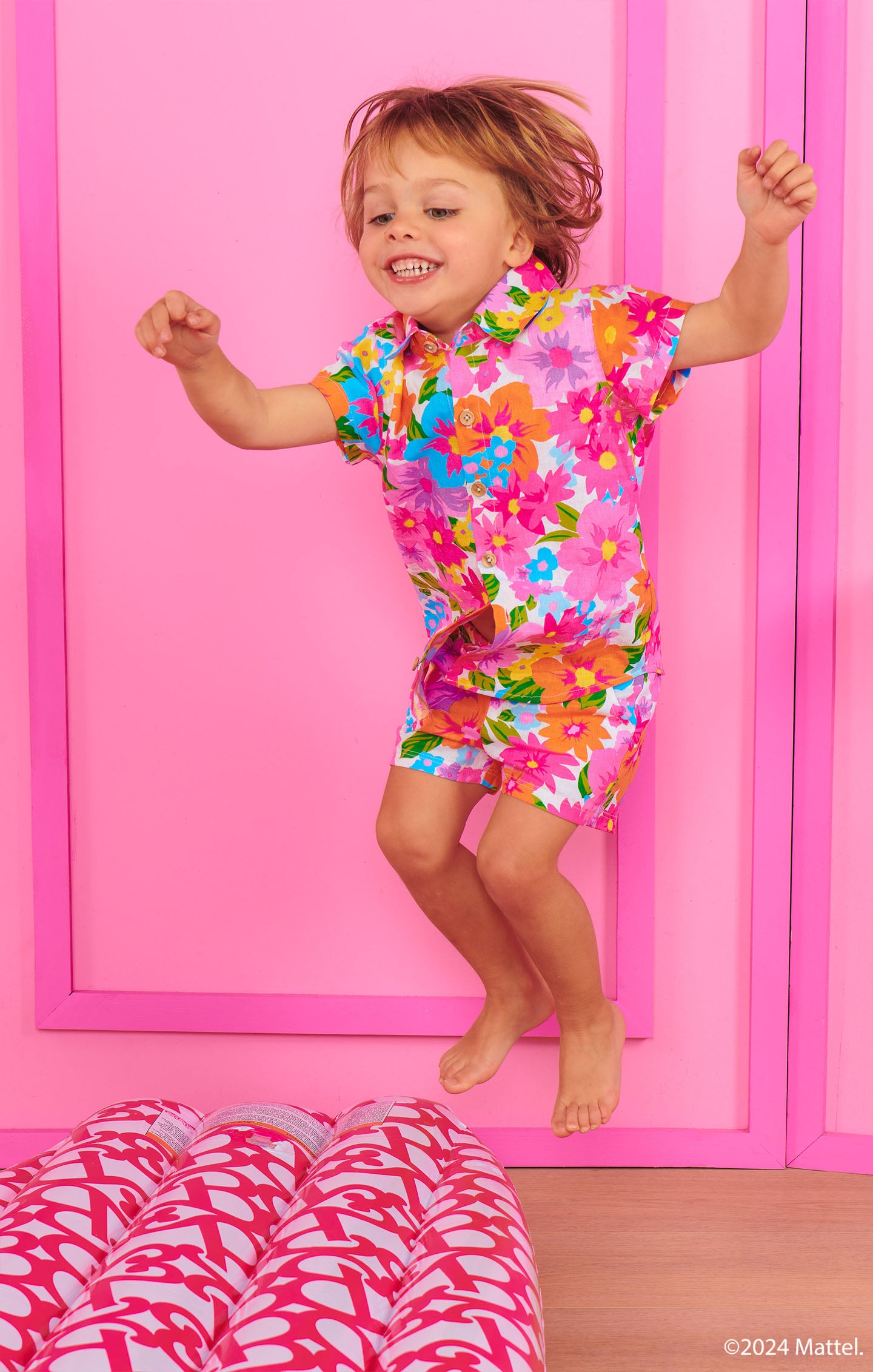 Barbie™ Blooms Kids' Shorts with Adjustable Waist | Lil Easy