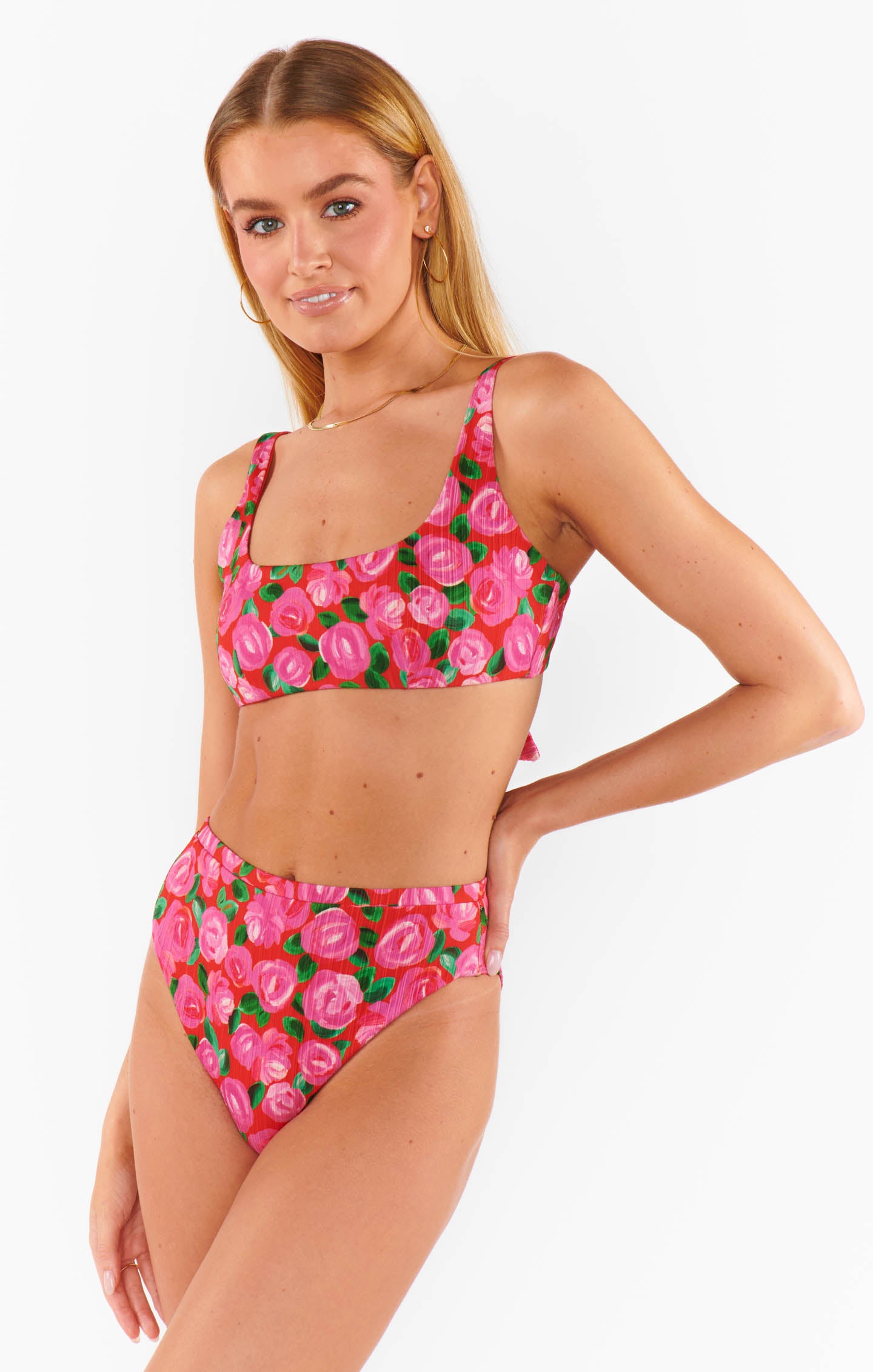 High Waisted Swim Bottoms with Moderate Coverage | Rosie Blooms